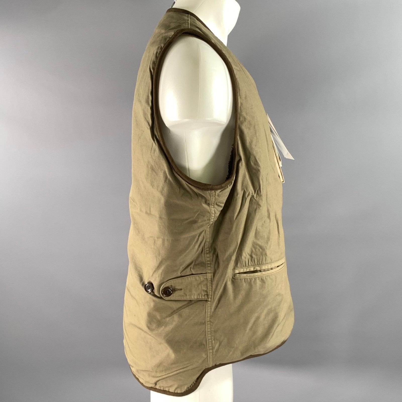 Visvim VISVIM Size M Olive Nylon Cotton Blend Reversible Vest Size US L / EU 52-54 / 3 - 4 Thumbnail
