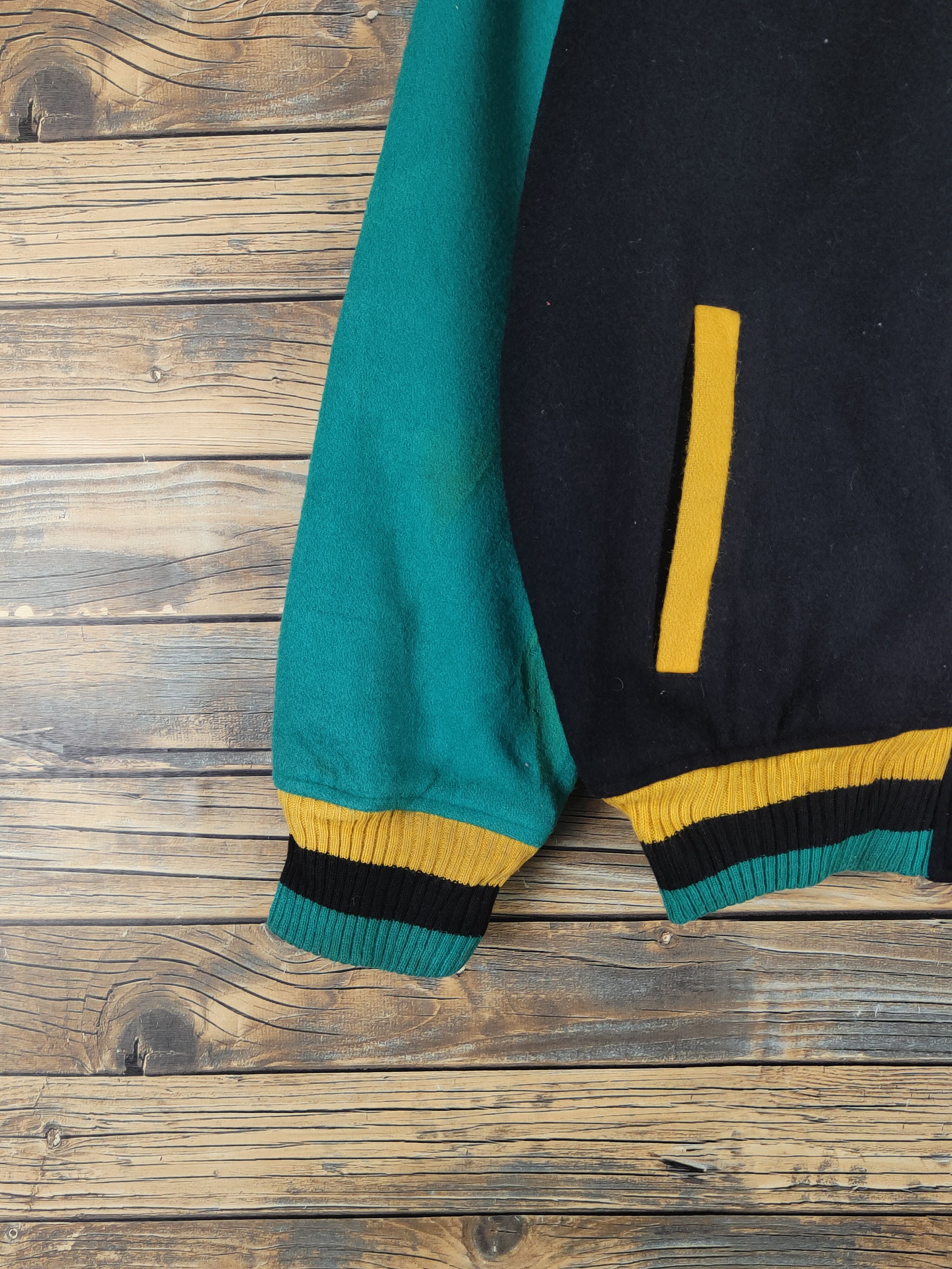 Ocean Pacific DL Ocean Pacific Black japan Varsity Jacket #W1225 Size US M / EU 48-50 / 2 - 4 Thumbnail