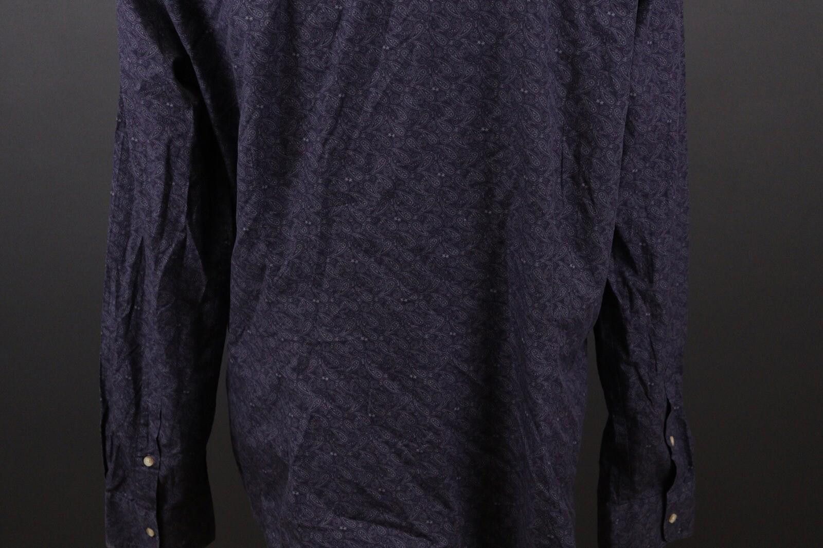 La Martina La Martina Slim Fit Blue Jacquard Paisley Shirt Size 3XL Size US XXL / EU 58 / 5 - 10 Thumbnail