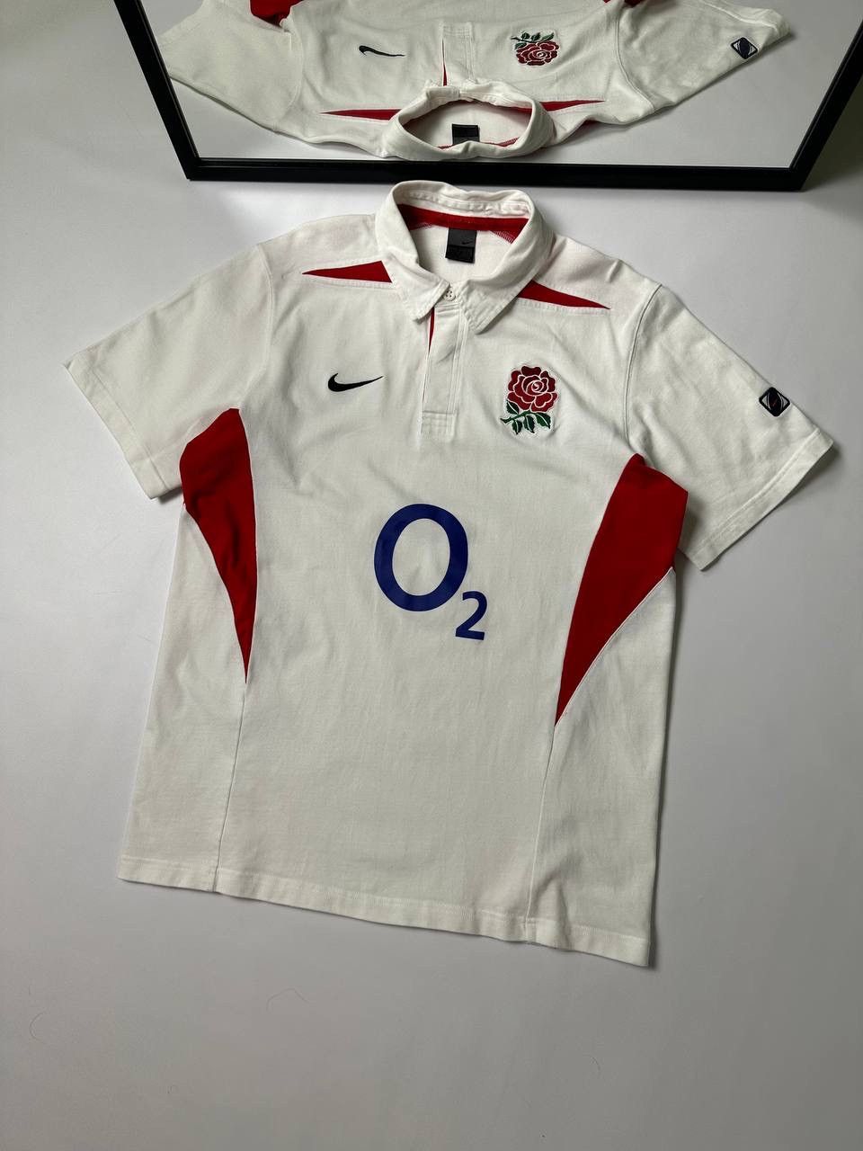 Nike × Vintage 00’s Vintage Nike England Rugby Jersey Size US XL / EU 56 / 4 - 1 Thumbnail