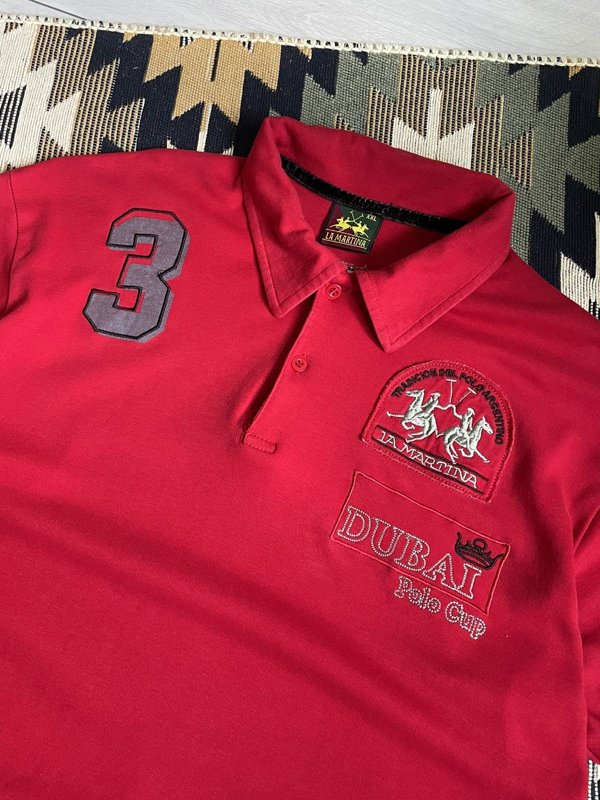 Other Vintage La Martina Dubai Polo Chief Kief Logo T-shirt Size US L / EU 52-54 / 3 - 5 Thumbnail