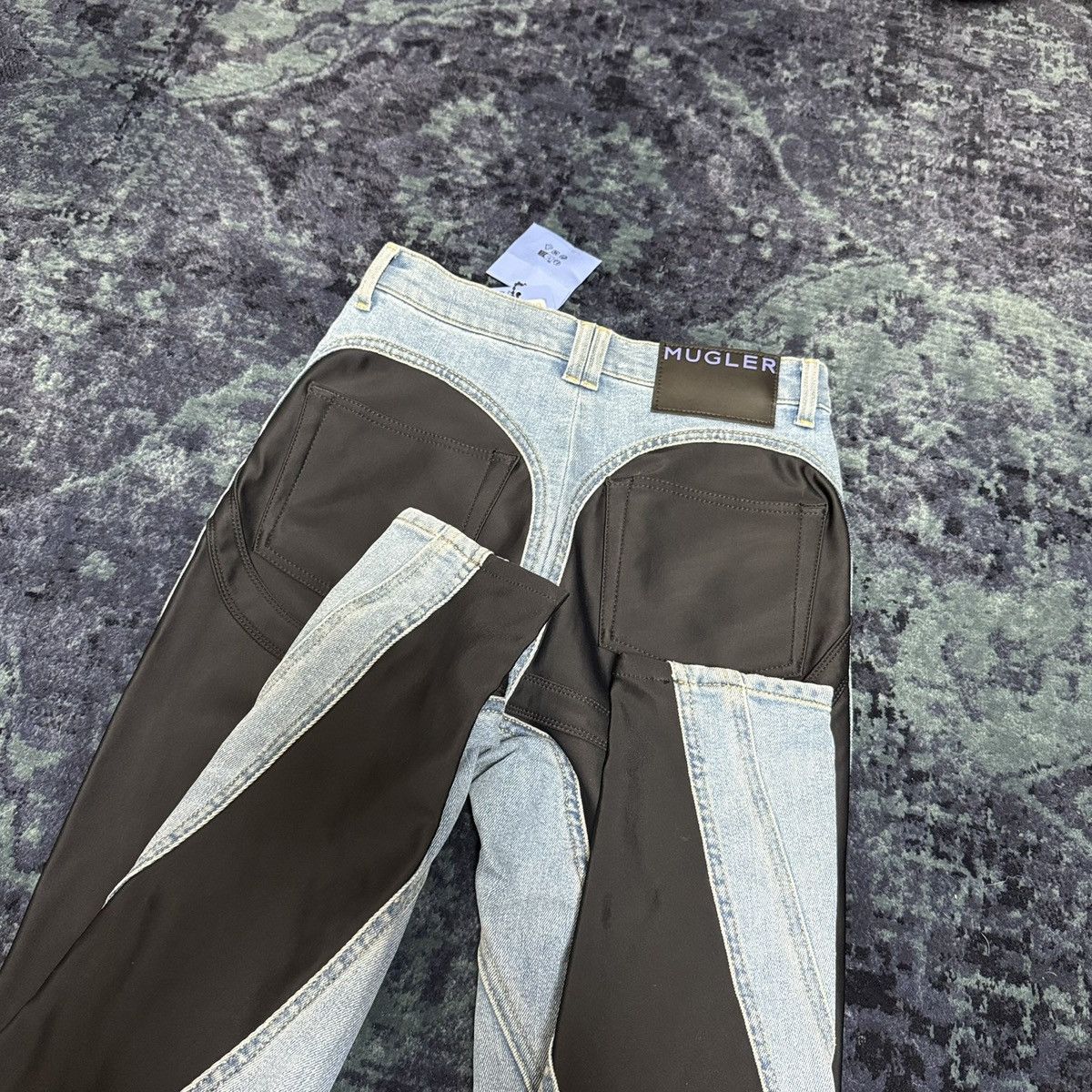 H&M × Mugler Mugler hm spiral jeans (size 40) Size 27" / US 4 / IT 40 - 2 Thumbnail