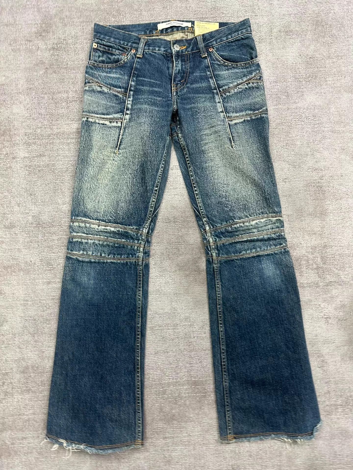 Junya Watanabe Junya Watanabe 02ss Flared Jeans M Natural Wash Structural Size US 32 / EU 48 - 1 Thumbnail