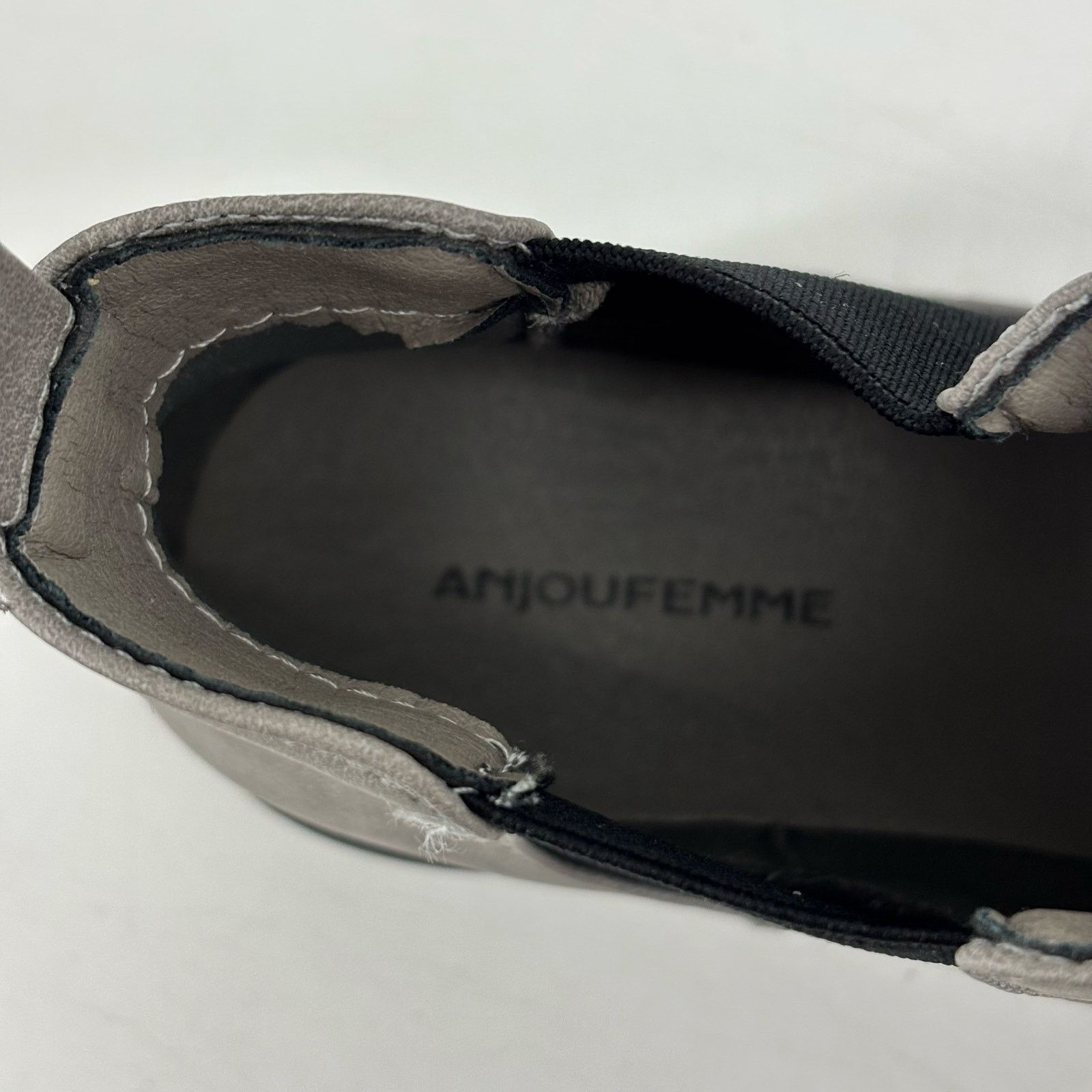 Other Anjoufemme Womens Size 6.5 Gray Chelsea Boots Ankle Boot Size US 6.5 / IT 36.5 - 10 Thumbnail