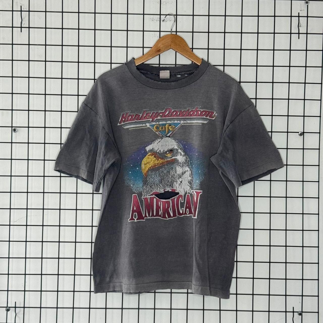 Harley Davidson Harley Davidson 90s Graphic Tee Eagle T shirt Thrashed Size US L / EU 52-54 / 3 - 1 Thumbnail