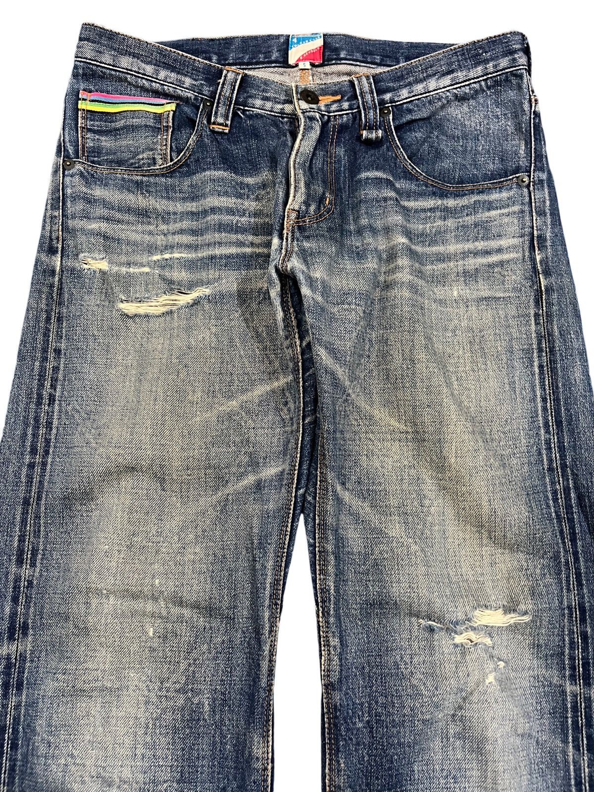 Paul Smith × R.Newbold × Yasuyuki Ishii Vintage R.Newbold Selvedge Distressed Denim Size US 31 - 2 Thumbnail