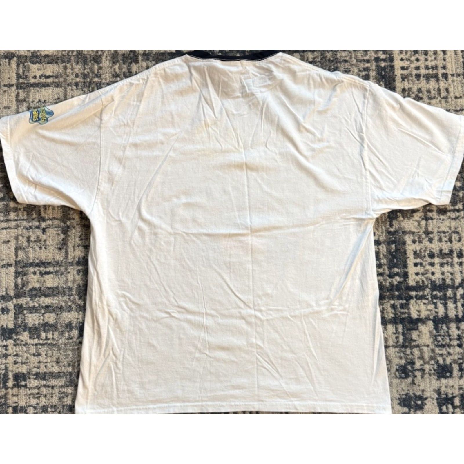 Nickelodeon VINTAGE Nickelodeon T-Shirt Shirt XL Men White Cartoon Beach 2000s 90s Logo Crew Neck Short Sleeve Cotton Graphic Print SquarePants Ringer Size US XL / EU 56 / 4 - 6 Thumbnail