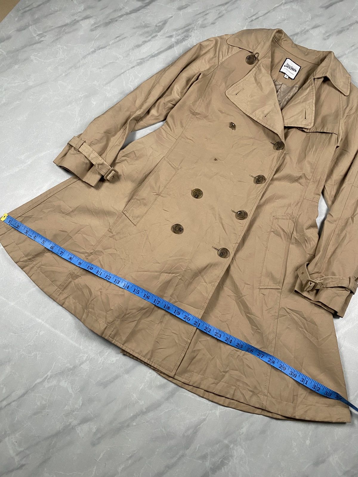 Jean Paul Gaultier Rare JPG for Sept Premieres Light Trench Coat Size M / US 6-8 / IT 42-44 - 9 Thumbnail