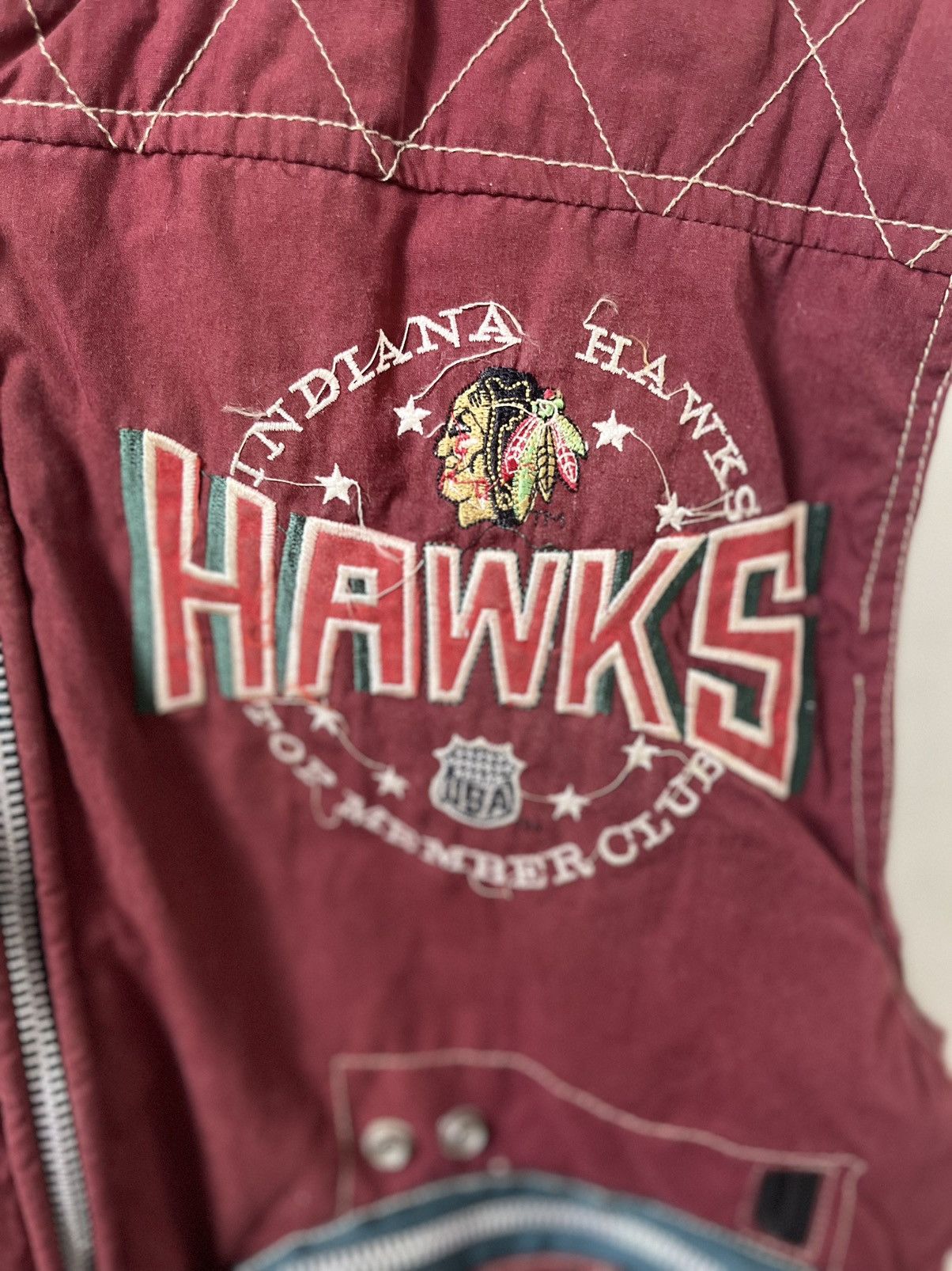 Japanese Brand × Vintage Indiana Hawks Top Member Club Vintage y2k USA Style Vest Size US M / EU 48-50 / 2 - 3 Thumbnail