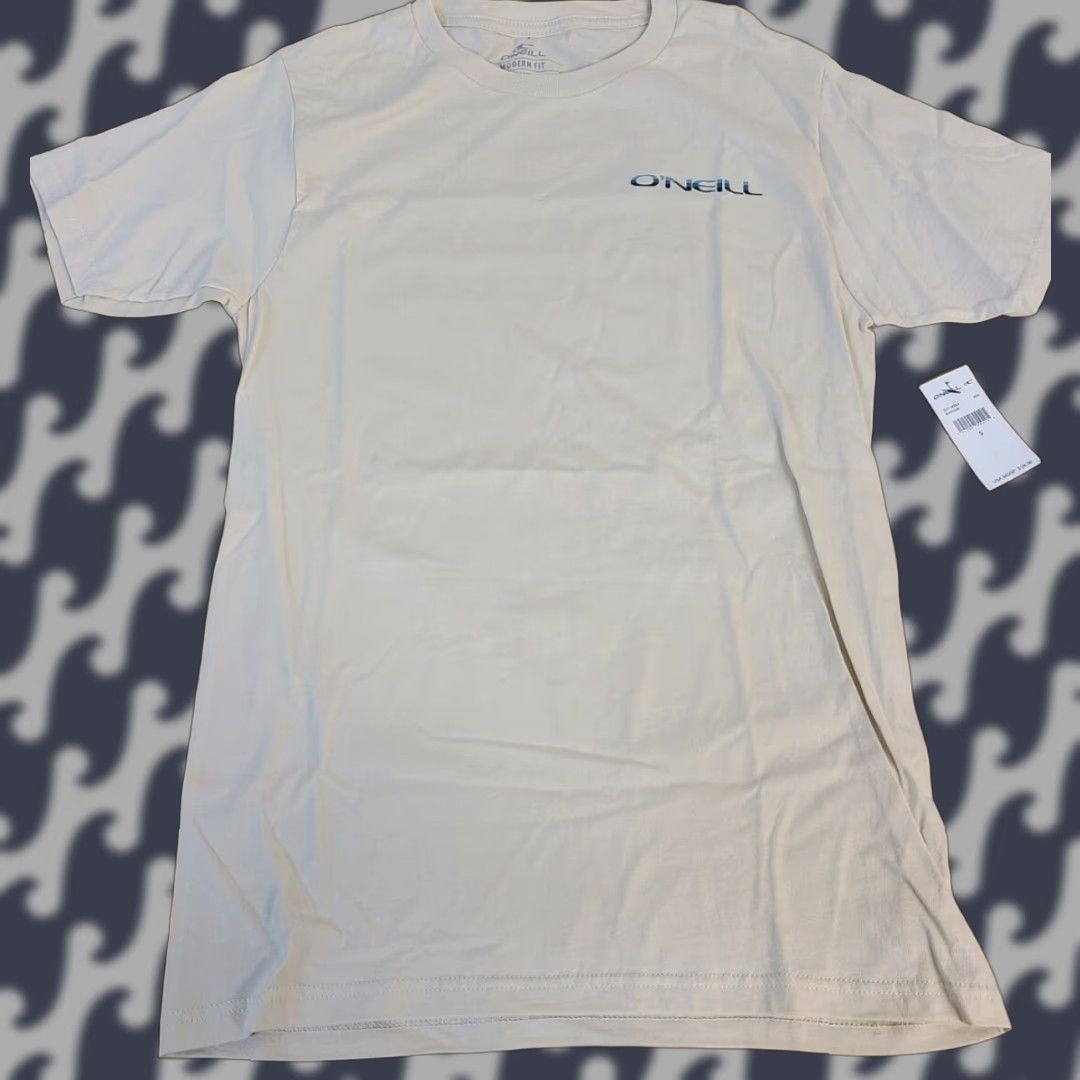 O'Neill O'Neill Mens Small Surfing Brand Short Sleeve Tshirt Modern Fit Shirt Beige Logo Crew Neck Polyester Blend Regular Fit Mens Tee Size US S / EU 44-46 / 1 - 1 Thumbnail