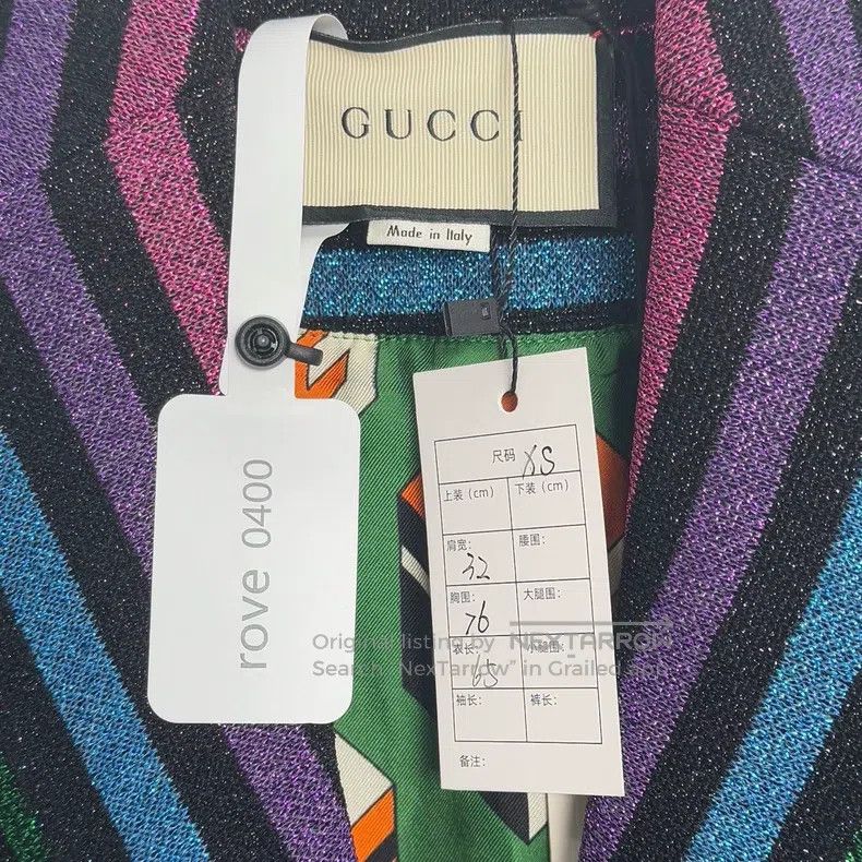 Gucci Gucci Rainbow colour-matched sleeveless dress with full pr Size XS / US 0-2 / IT 36-38 - 2 Thumbnail