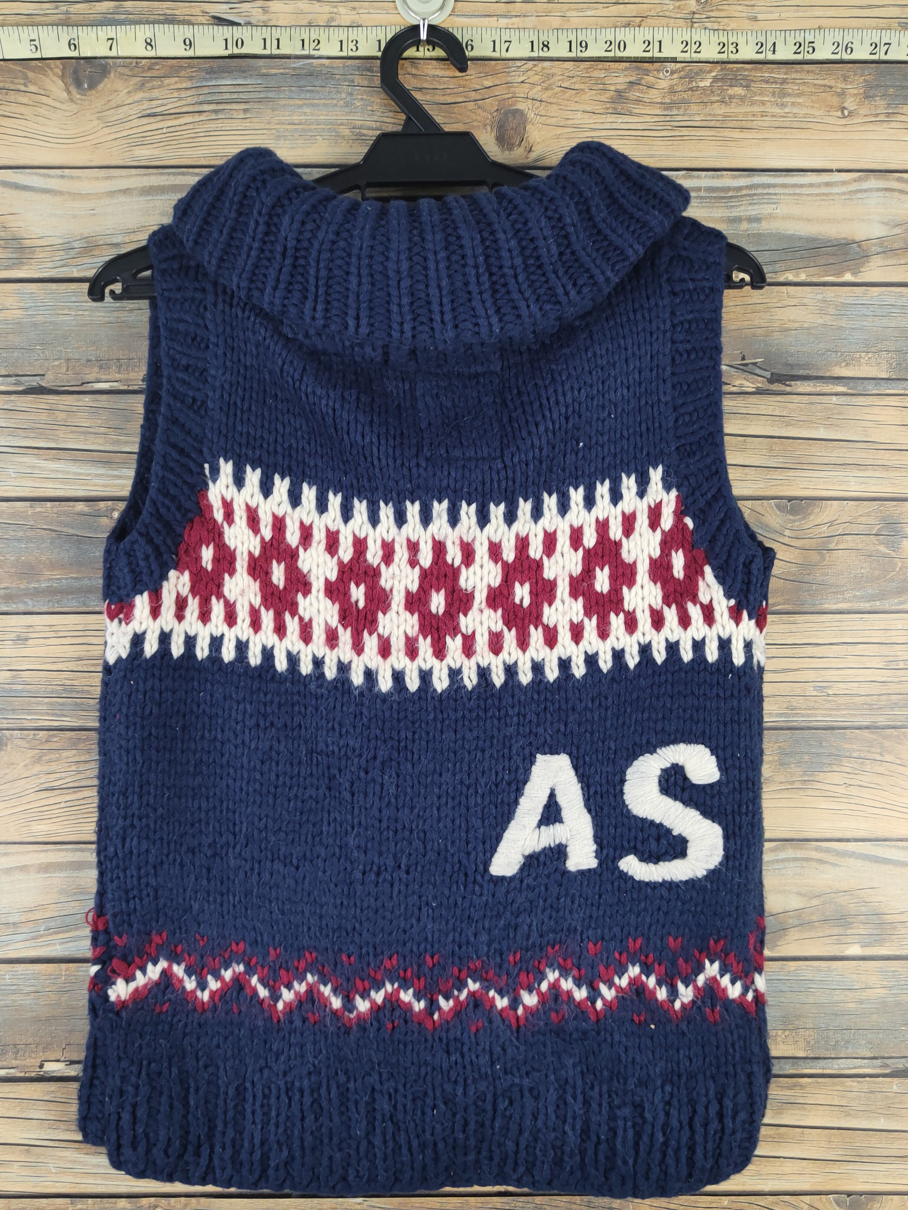 Japanese Brand × Vintage japan Asrabbit Navy Knitwear Vests #W1662 Size S / US 4 / IT 40 - 7 Thumbnail
