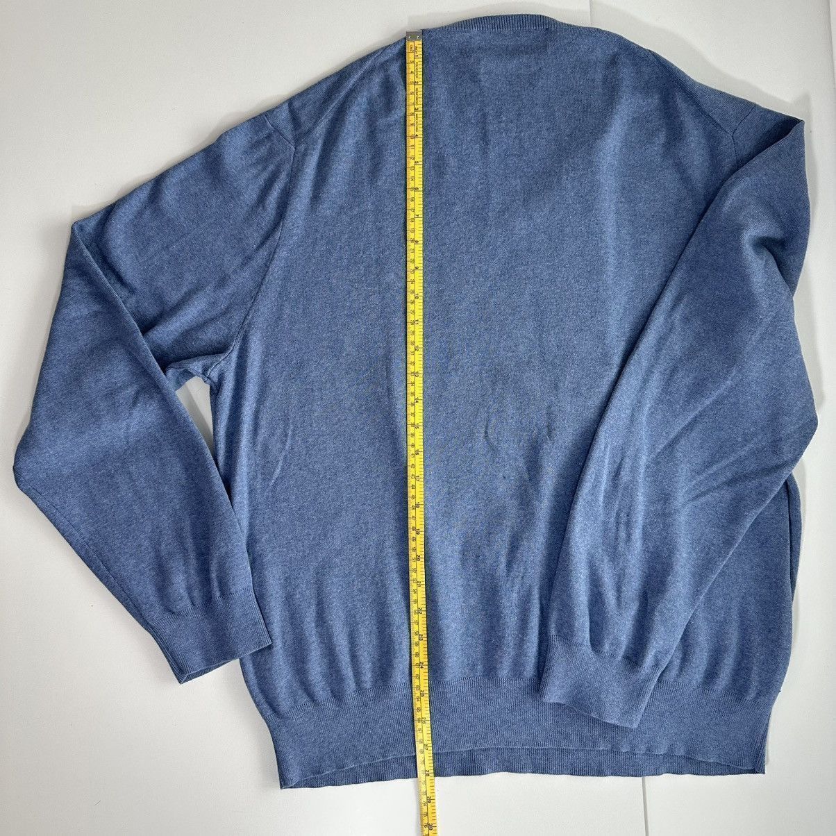 Polo Ralph Lauren Vintage Ralph Lauren Men Sweater V Neck Long Sleeve Blue XXL Size US XXL / EU 58 / 5 - 9 Thumbnail