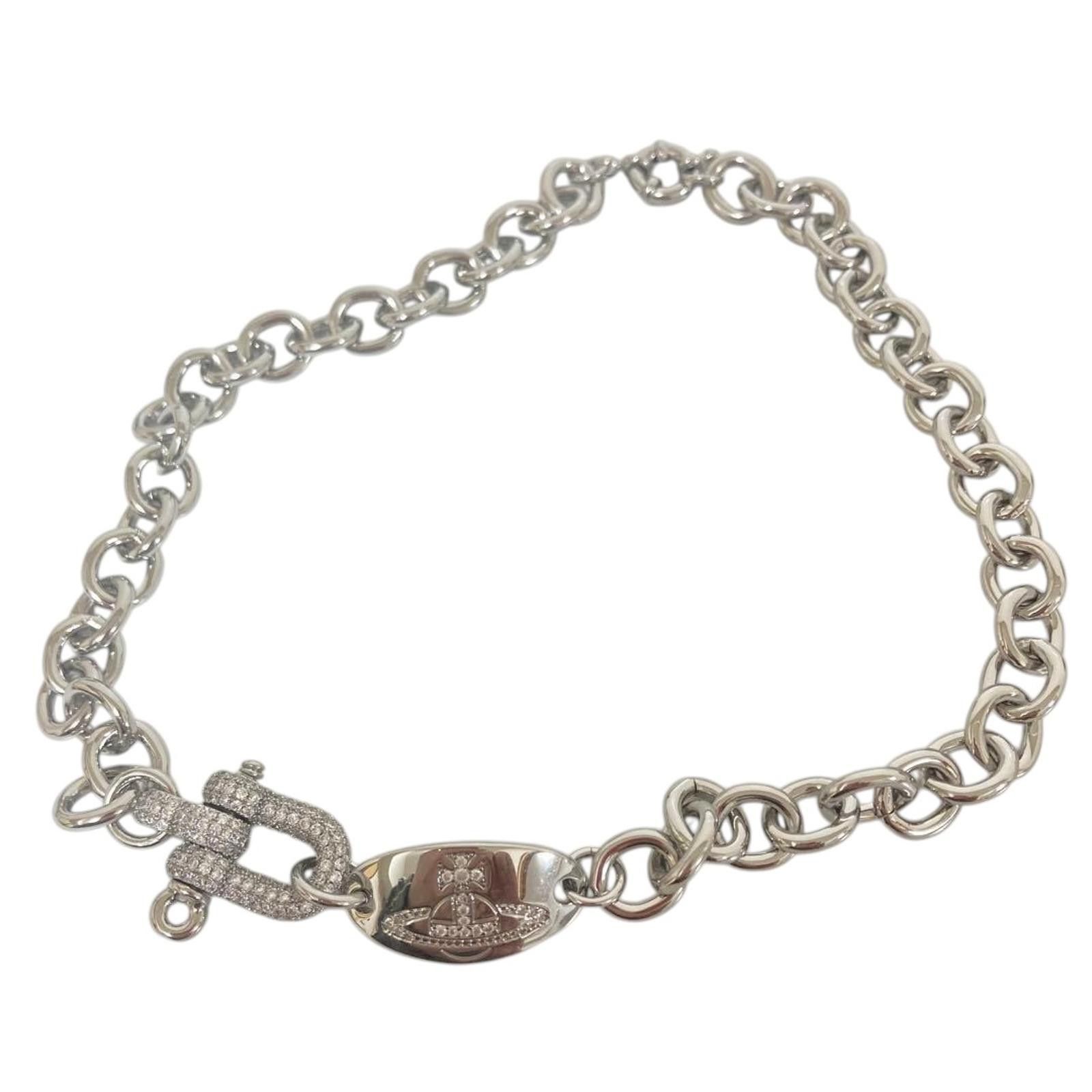 Vivienne Westwood Vivienne Westwood - Silver Chain Necklace Orb Pendant Size ONE SIZE - 3 Thumbnail