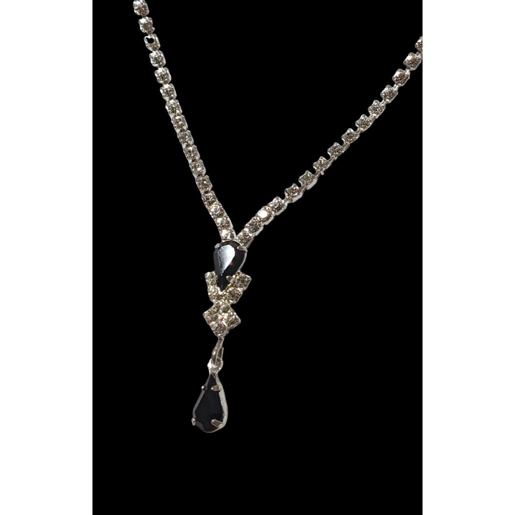Other Glam Goth Gemmed Formal Bridal Necklace Size ONE SIZE - 3 Thumbnail