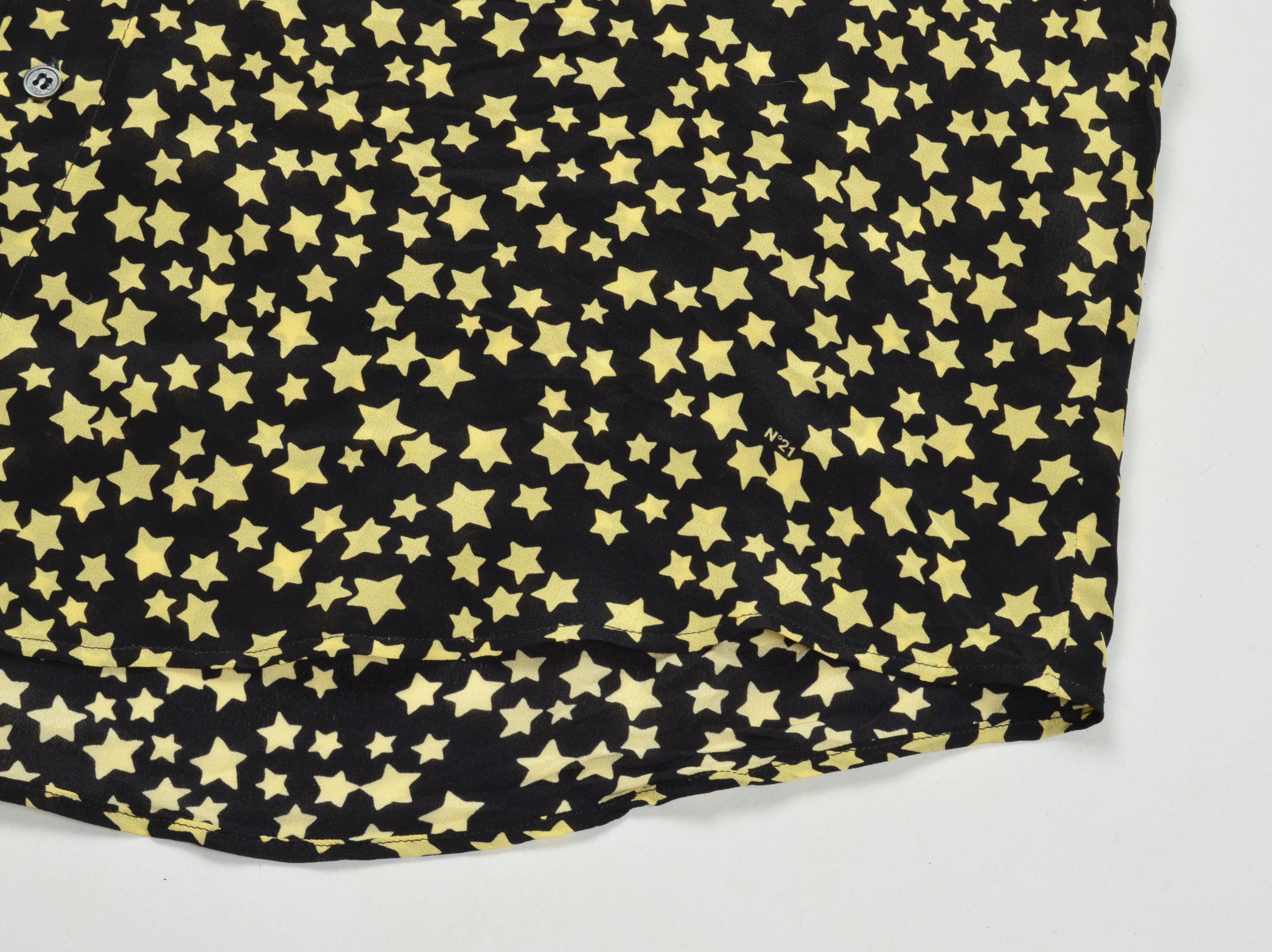 N21 N21 Silk Oversized Short Sleeve Stars Printed Shirt Blouse Size M / US 6-8 / IT 42-44 - 7 Thumbnail