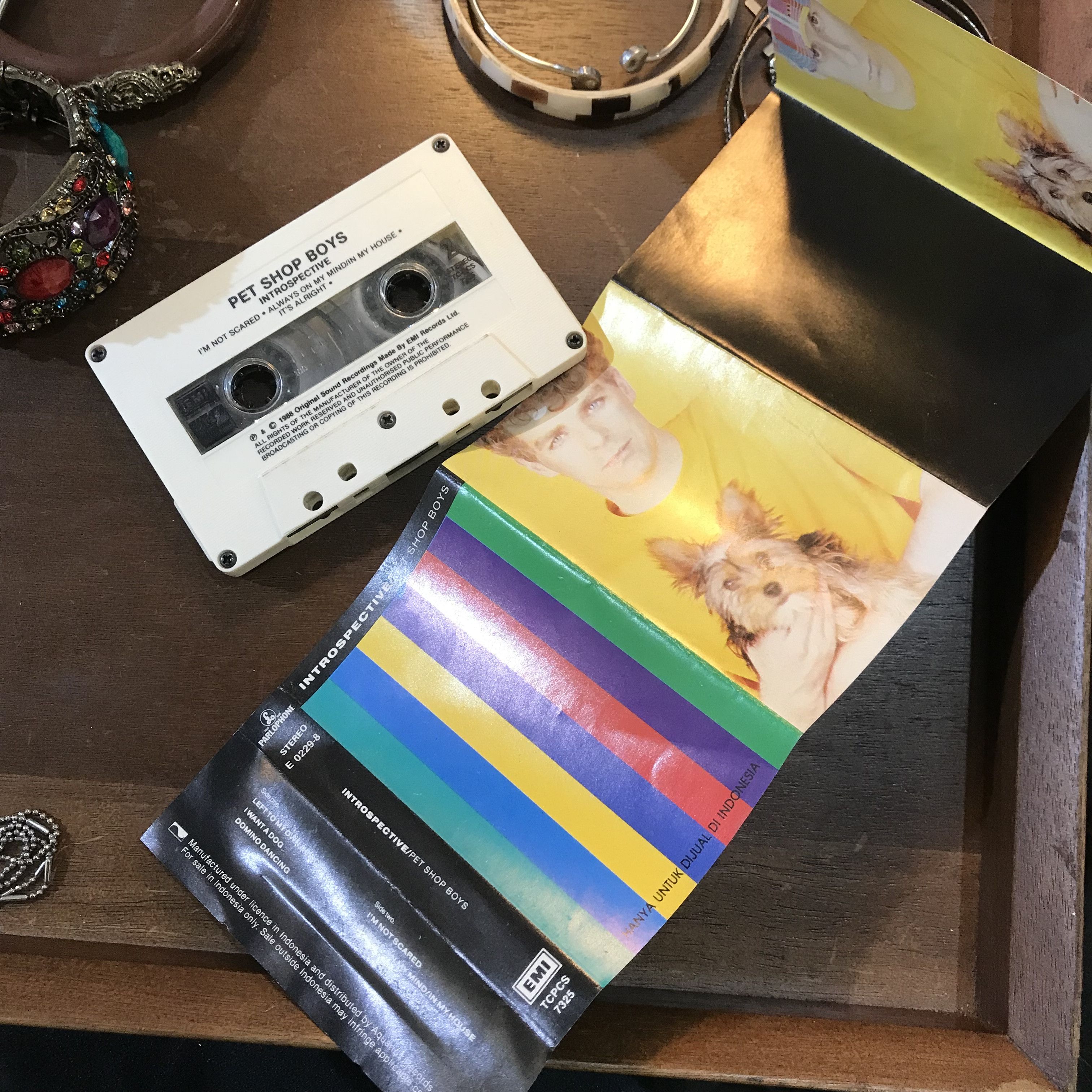 Vintage Pet Shop Boys – Introspective Cassette Tape 1988 kaset pita Size ONE SIZE - 6 Thumbnail