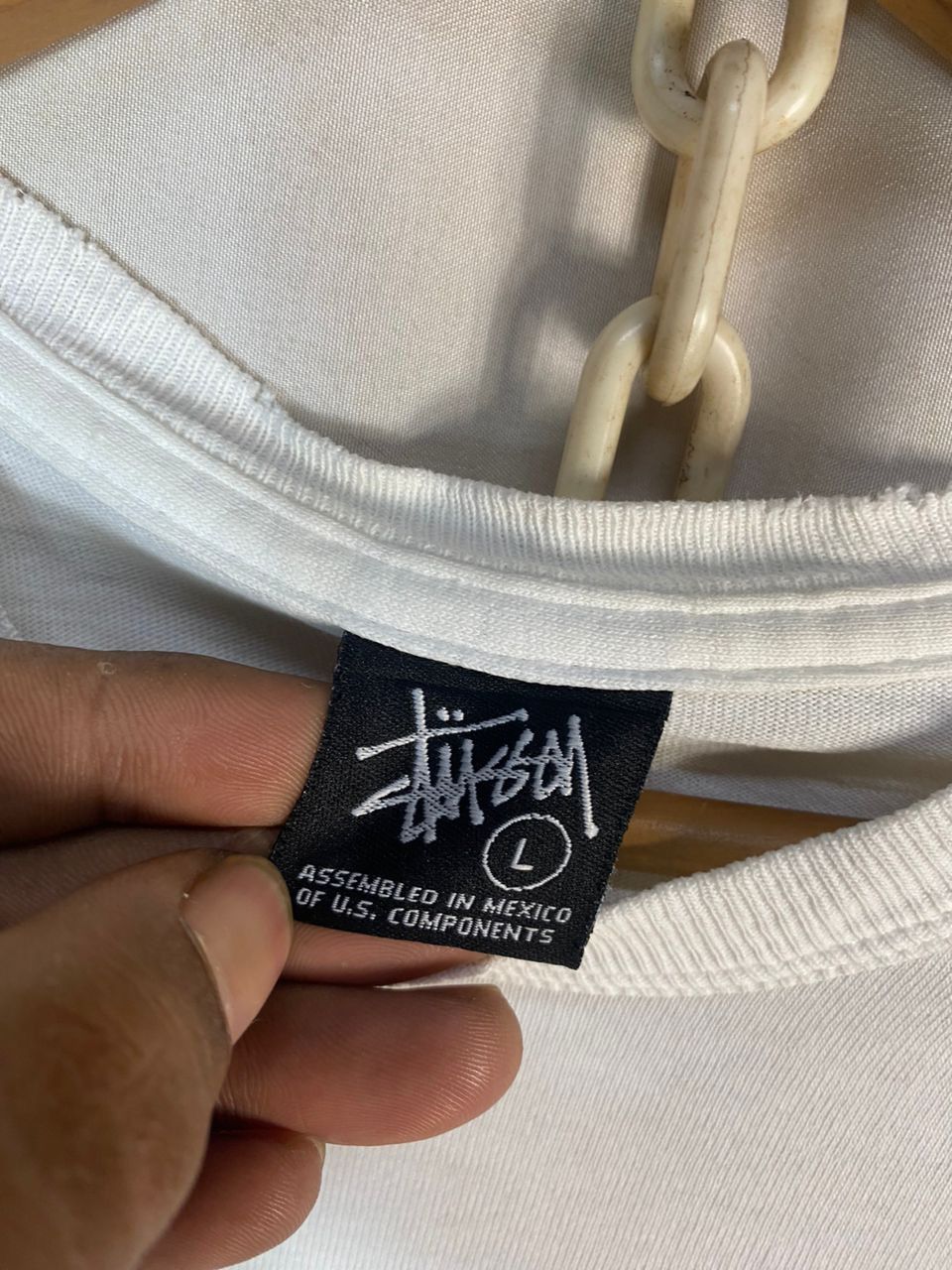 Stussy × Vintage Vintage stussy new york distressed long sleeve tshirt Size US L / EU 52-54 / 3 - 5 Thumbnail