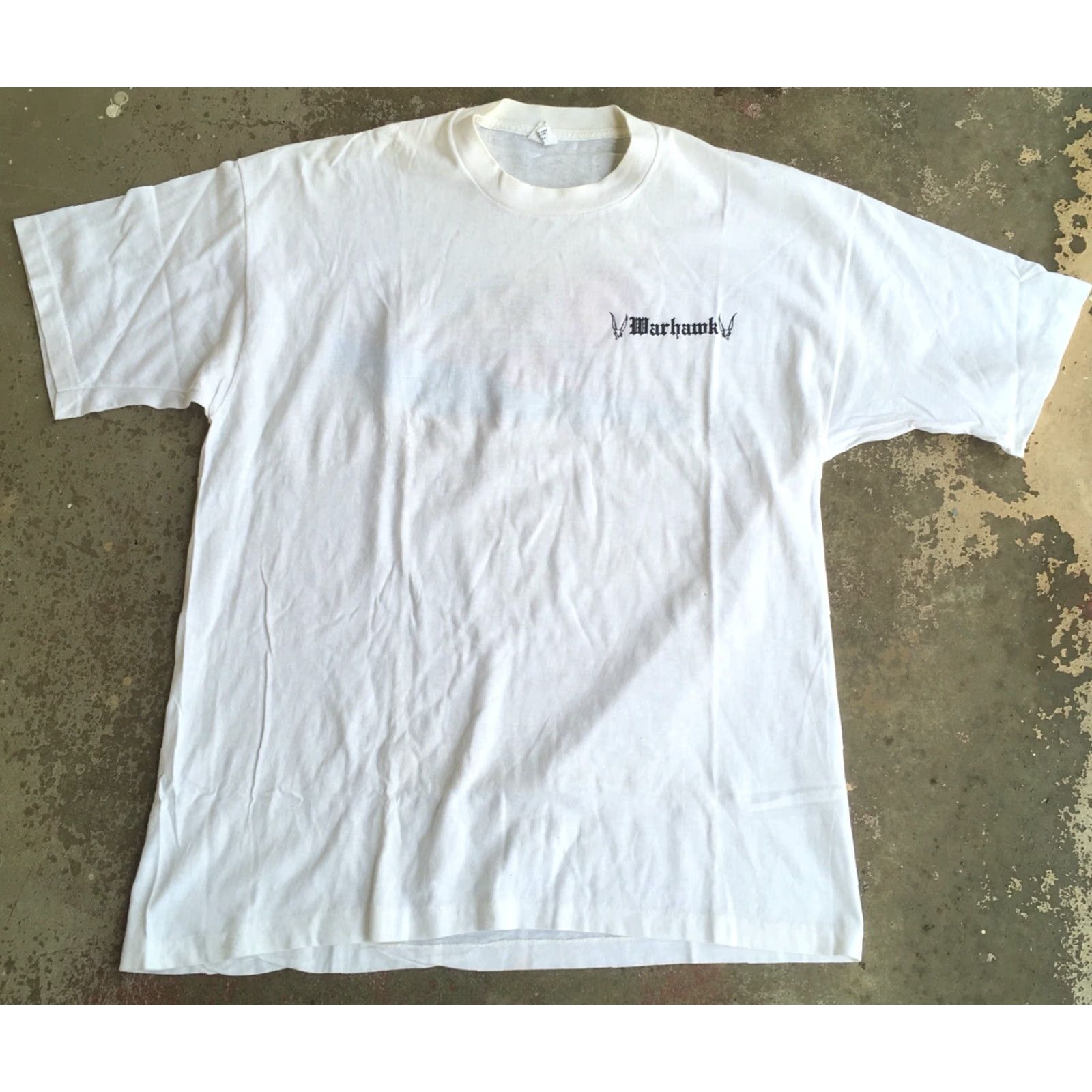 Vintage VINTAGE Belton Curtiss Warhawk Aviation 87 T-Shirt Made In USA XL 46 48 1980s 80s White Mens Short Sleeve Graphic Tee Size US XL / EU 56 / 4 - 6 Thumbnail