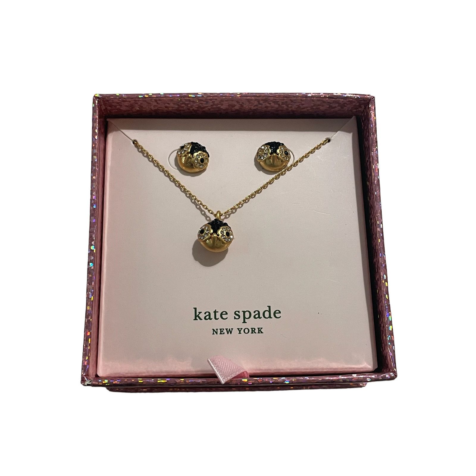 Kate Spade Kate Spade Penguin Pave Necklace & Earrings Box Set Size ONE SIZE - 1 Thumbnail
