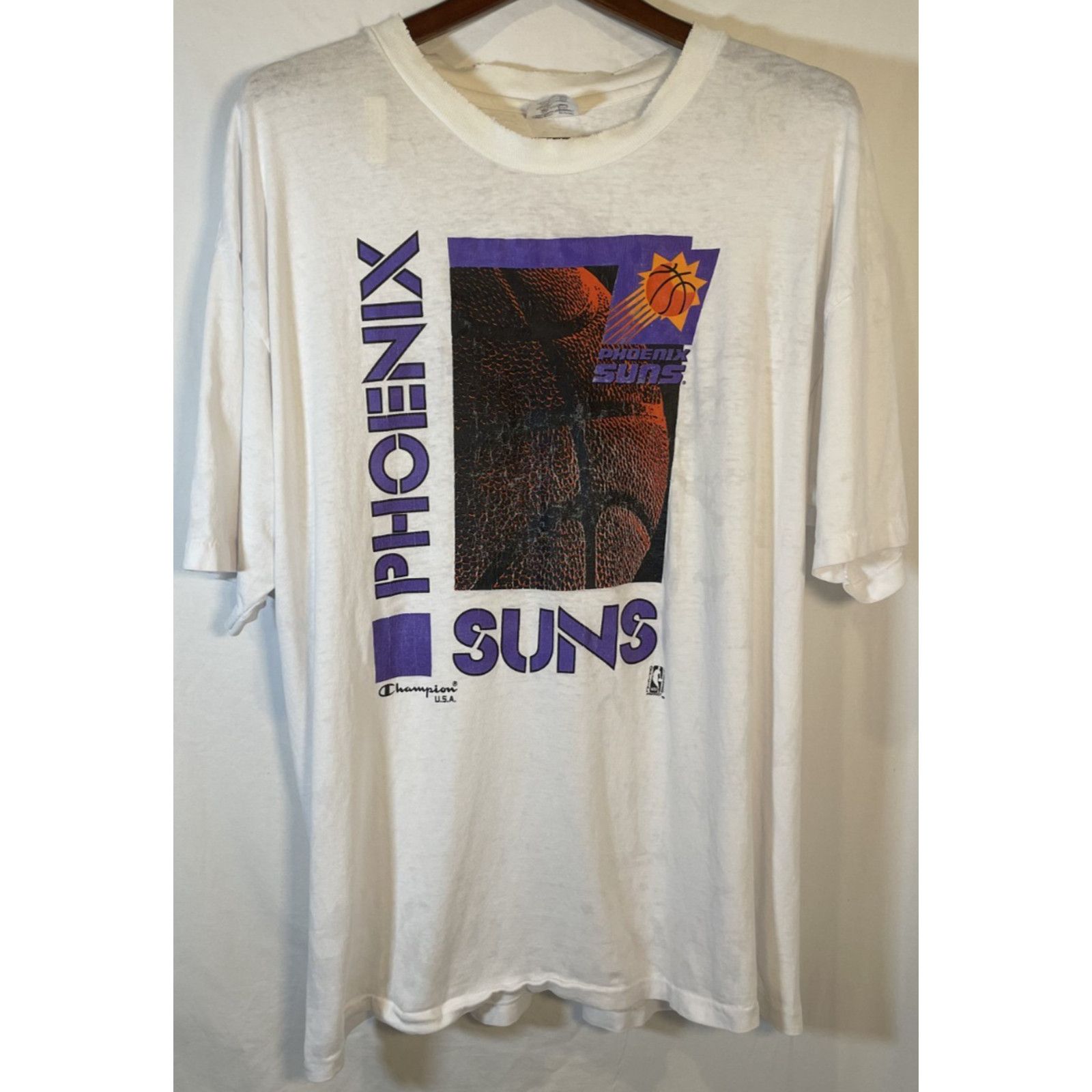 90s USA製 Phoenix Suns Tシャツ Champion Champion Vintage 1990s Phoenix Suns NBA Champion USA Basketball