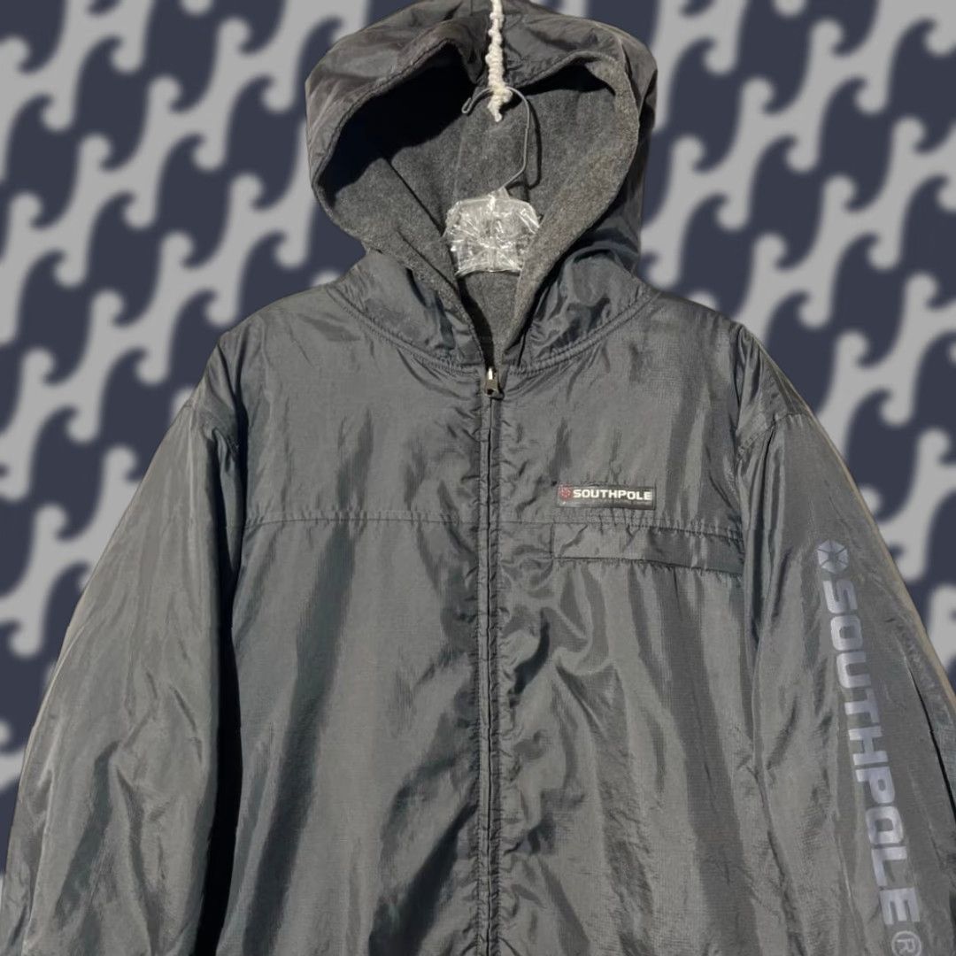 Southpole VINTAGE South Pole Reversible Bomber Gray Coat Jacket XL Men’s Size XL Mens Gray Bomber Reversible South Pole 90s Size US XL / EU 56 / 4 - 1 Thumbnail