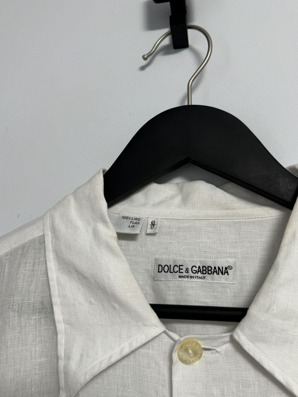 Dolce & Gabbana Dolce&Gabbana Button Up Shirt Luxury Lino Size 43/17 Size US XL / EU 56 / 4 - 3 Thumbnail