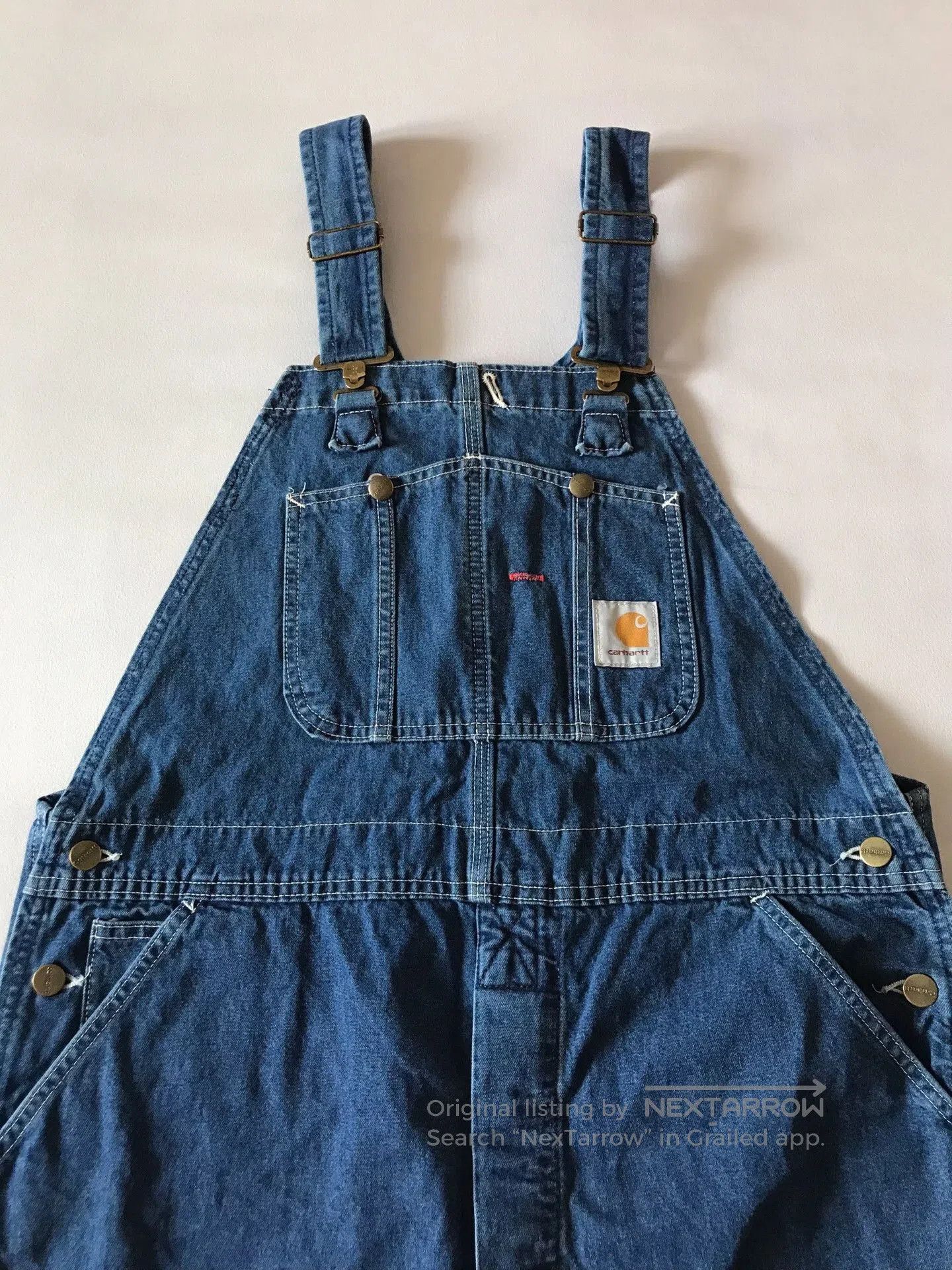 Carhartt Carhartt R07 W38L30 Denim Overalls. Size US 38 / EU 54 - 3 Thumbnail