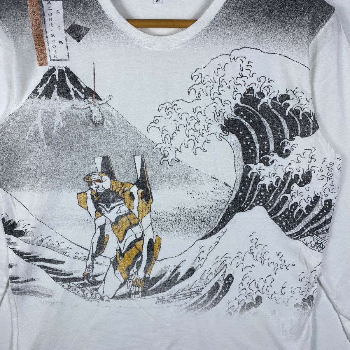 Anime × Japanese Brand × Takeo Kikuchi EVANGELION x TAKEO KIKUCHI Japan Traditional Style Anime Tee Size US M / EU 48-50 / 2 - 2 Thumbnail