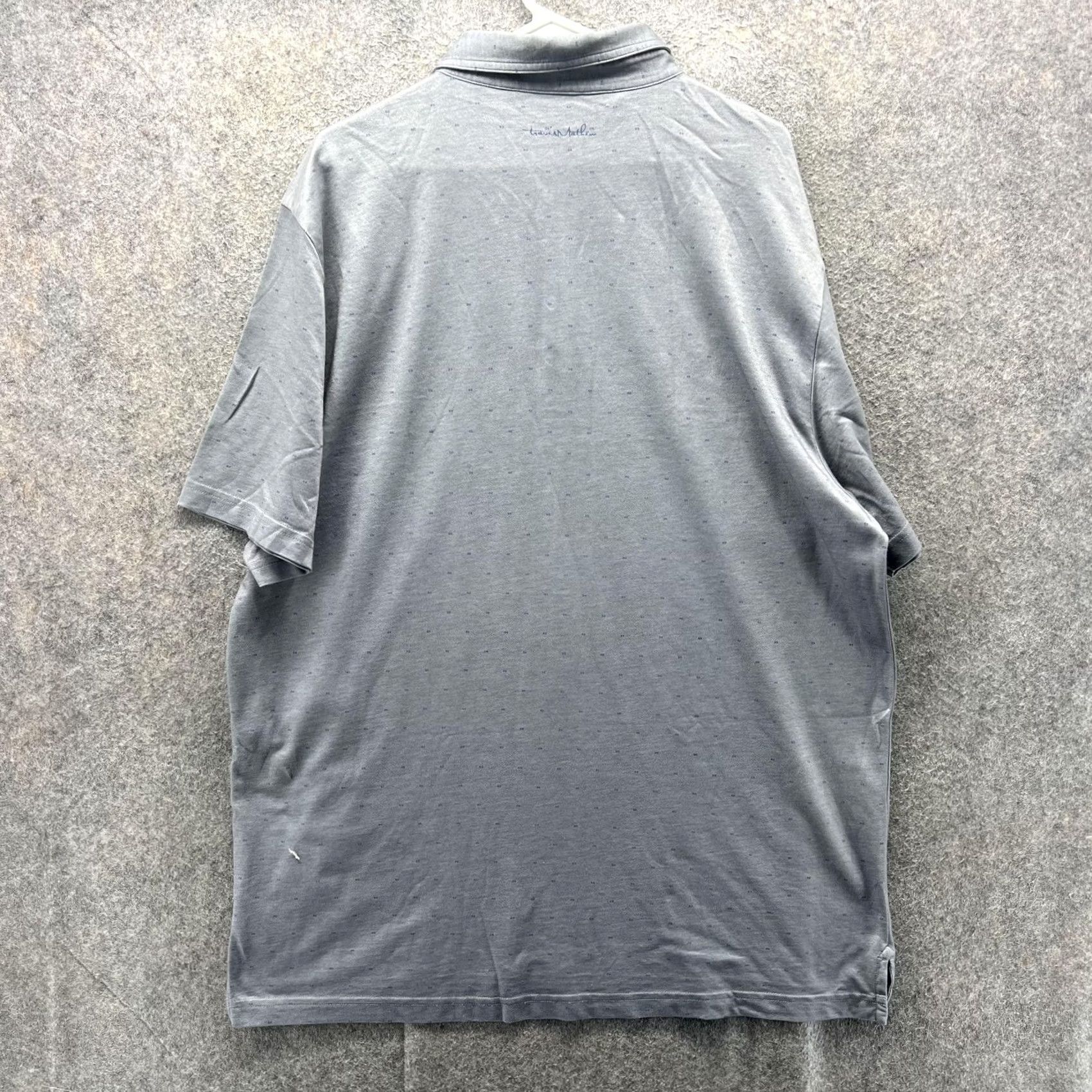 TravisMathew Travis Mathew Polo Shirt Mens 2XL Gray Micro Dot Golf Performance Casual Polo Shirt Mens 2XL Gray Micro Dot Golf Casual Size US XXL / EU 58 / 5 - 2 Thumbnail