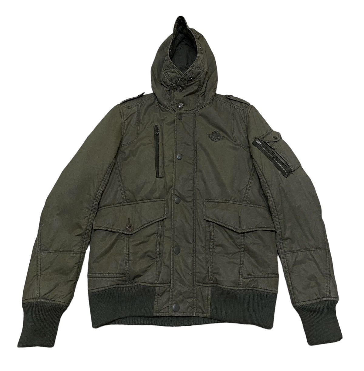 Rare Design Vintage Diesel Military MA-1 Bomber Jacket 1990s