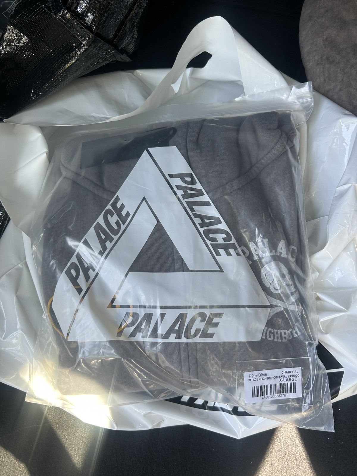 Palace Palace x neighborhood skull zip up hoodie charcoal Size US XL / EU 56 / 4 - 2 Thumbnail