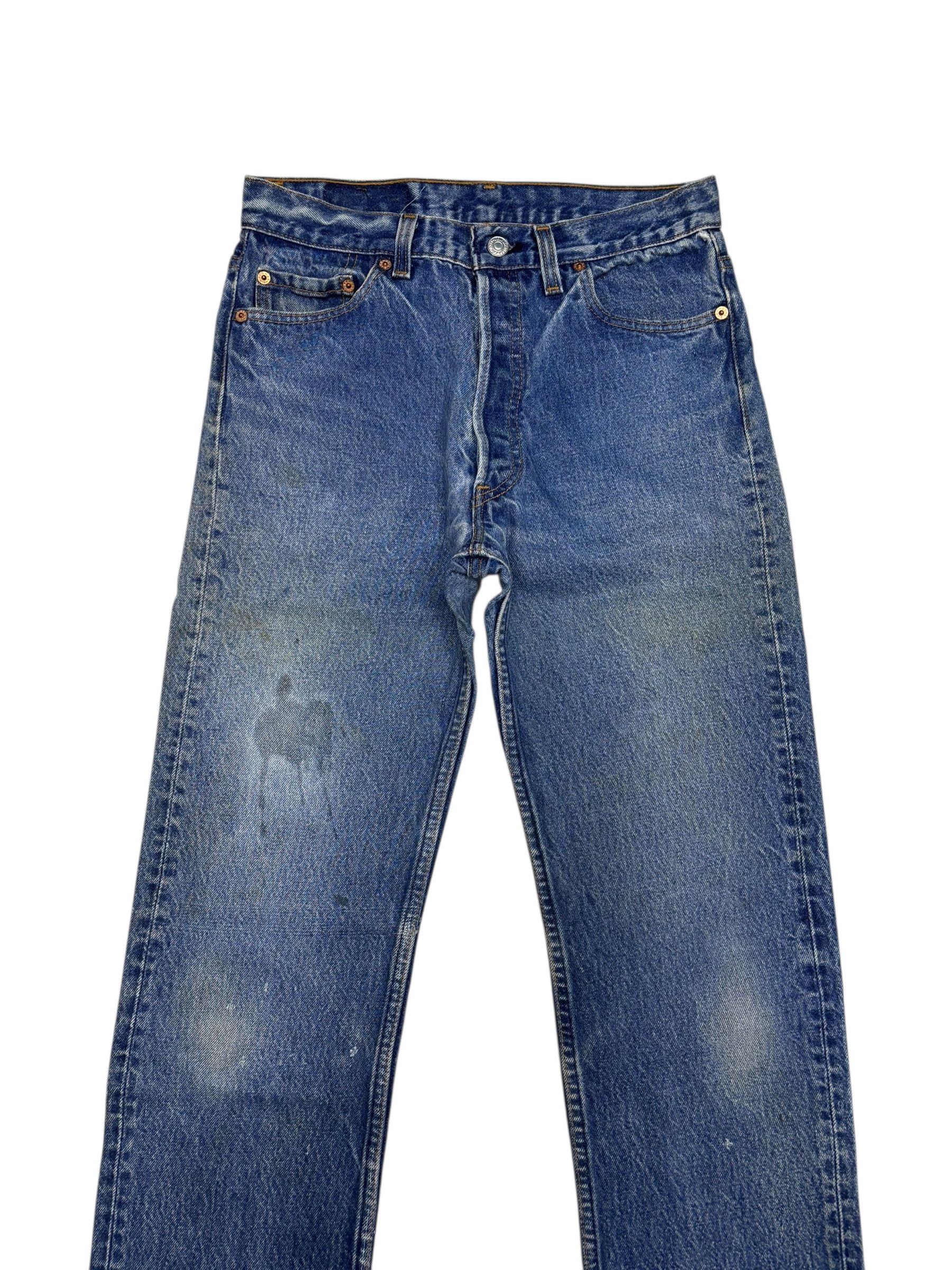 Levi's 💥VINTAGE LEVIS 501xx MADE IN USA DISTRESS DENIM JEANS Size US 29 - 5 Thumbnail
