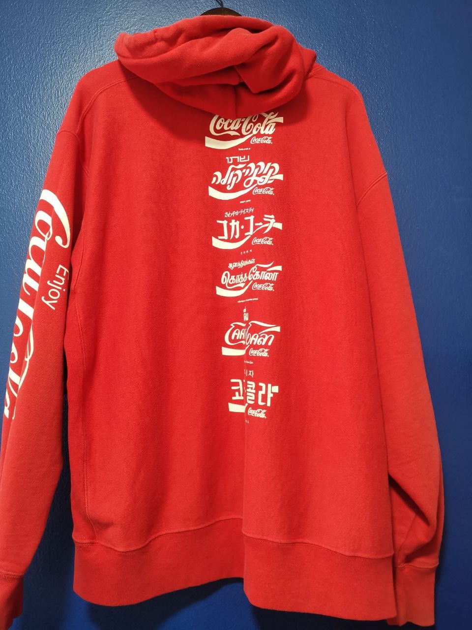 Champion Kith x Coke (Coca-Cola) Across The Globe Hoodie Size 2XL Size US XXL / EU 58 / 5 - 2 Thumbnail
