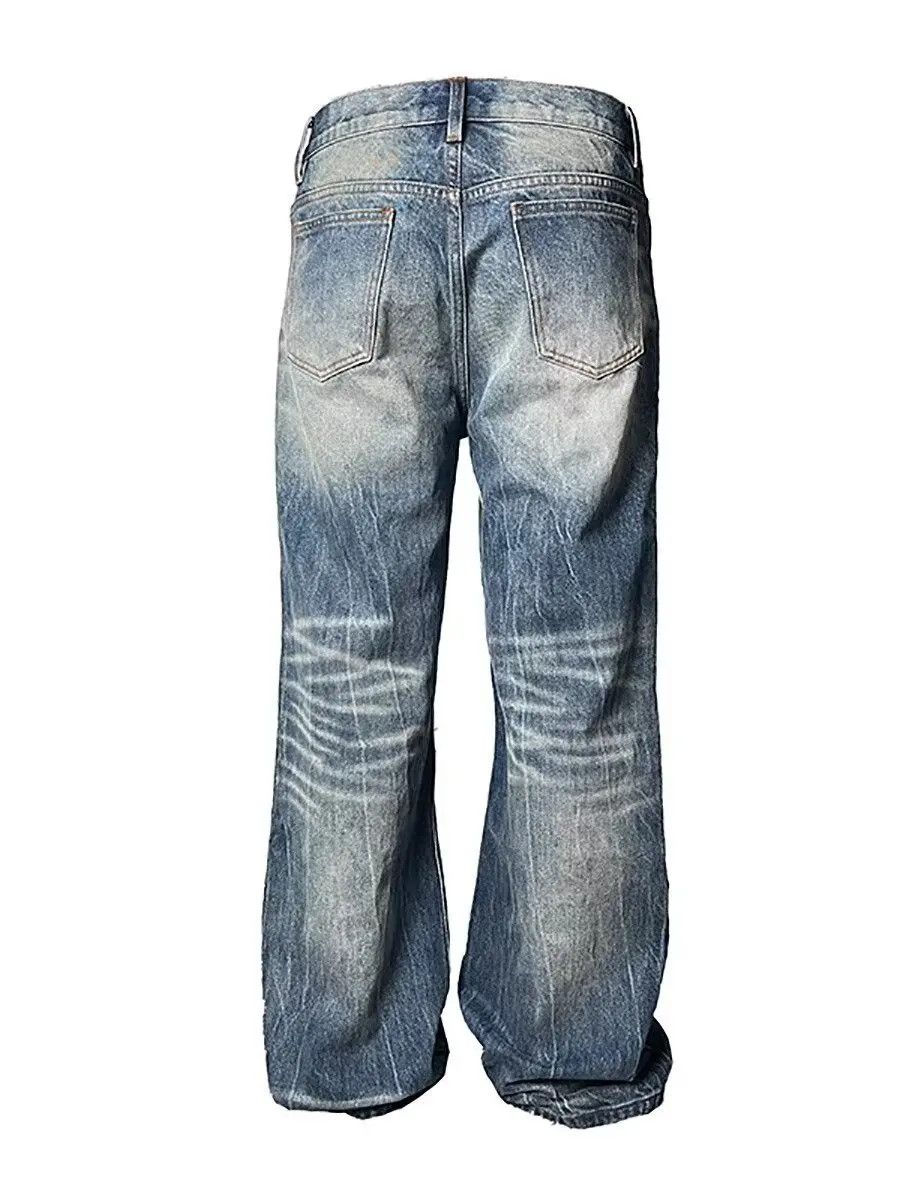 Japanese Brand × Jean Distressed Trendy Straight Leg Jeans Size US 29 - 3 Thumbnail