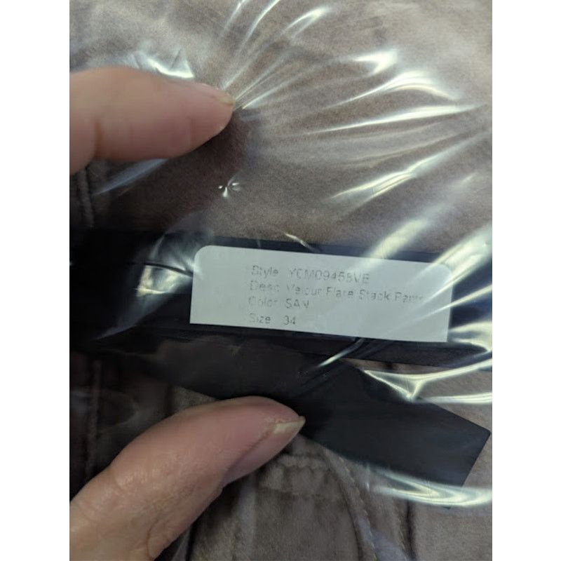 Amiri o1rshd1 Velour Flare Stack Pants in Sand Size US 34 / EU 50 - 21 Thumbnail