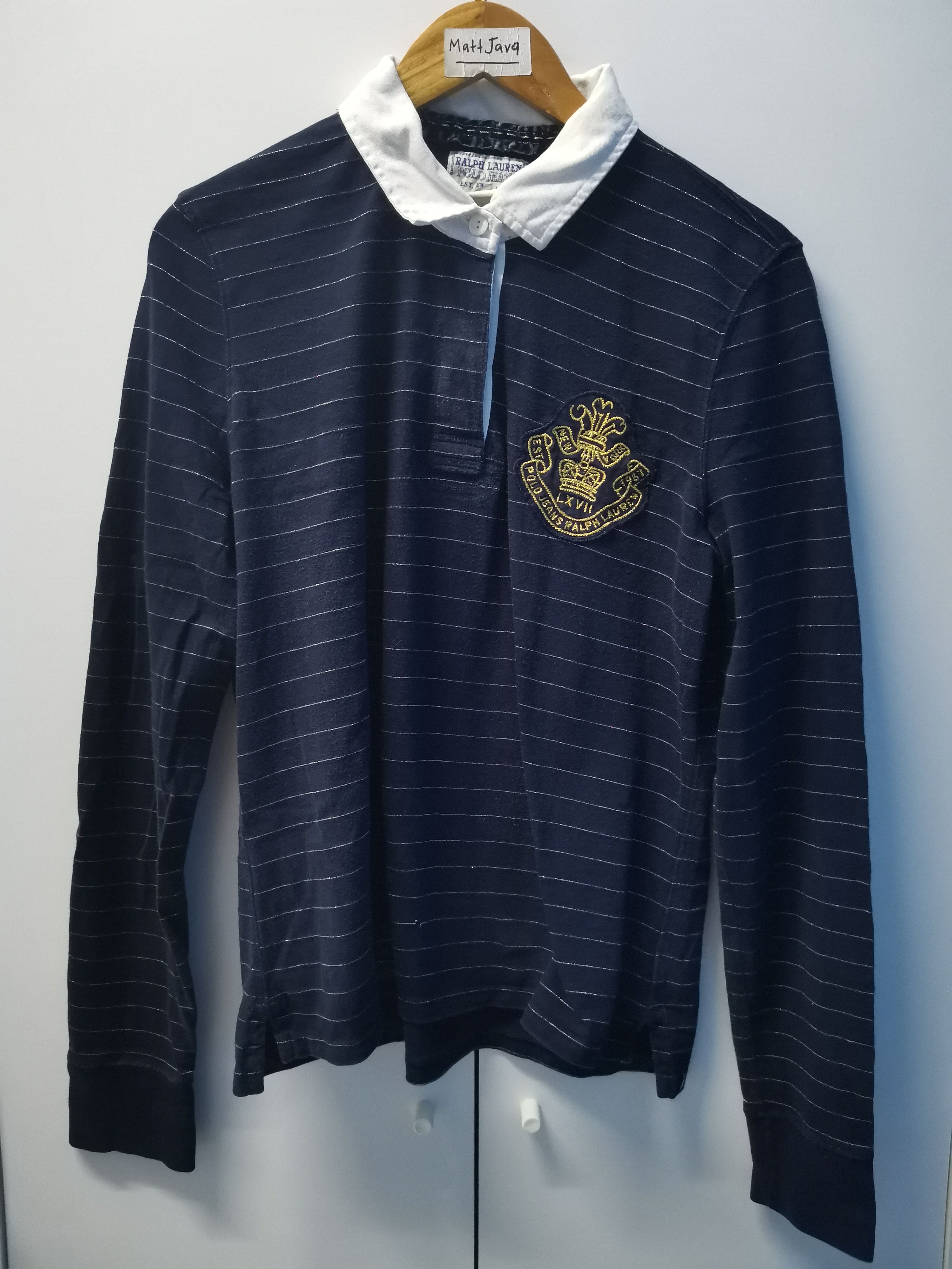 Polo Ralph Lauren Vintage Polo Ralph Lauren Shirt Striped Embroidered Logo Size US XL / EU 56 / 4 - 1 Thumbnail