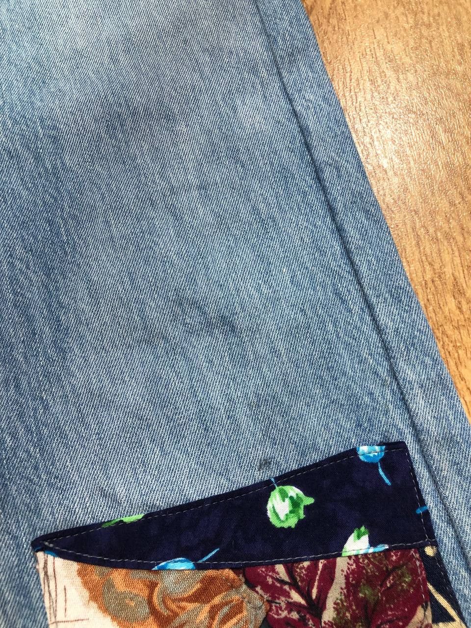 Levi's Vintage 60's Levis 501 Jeans Patchwork Flare Blue Jeans Size 30" / US 8 / IT 44 - 20 Thumbnail