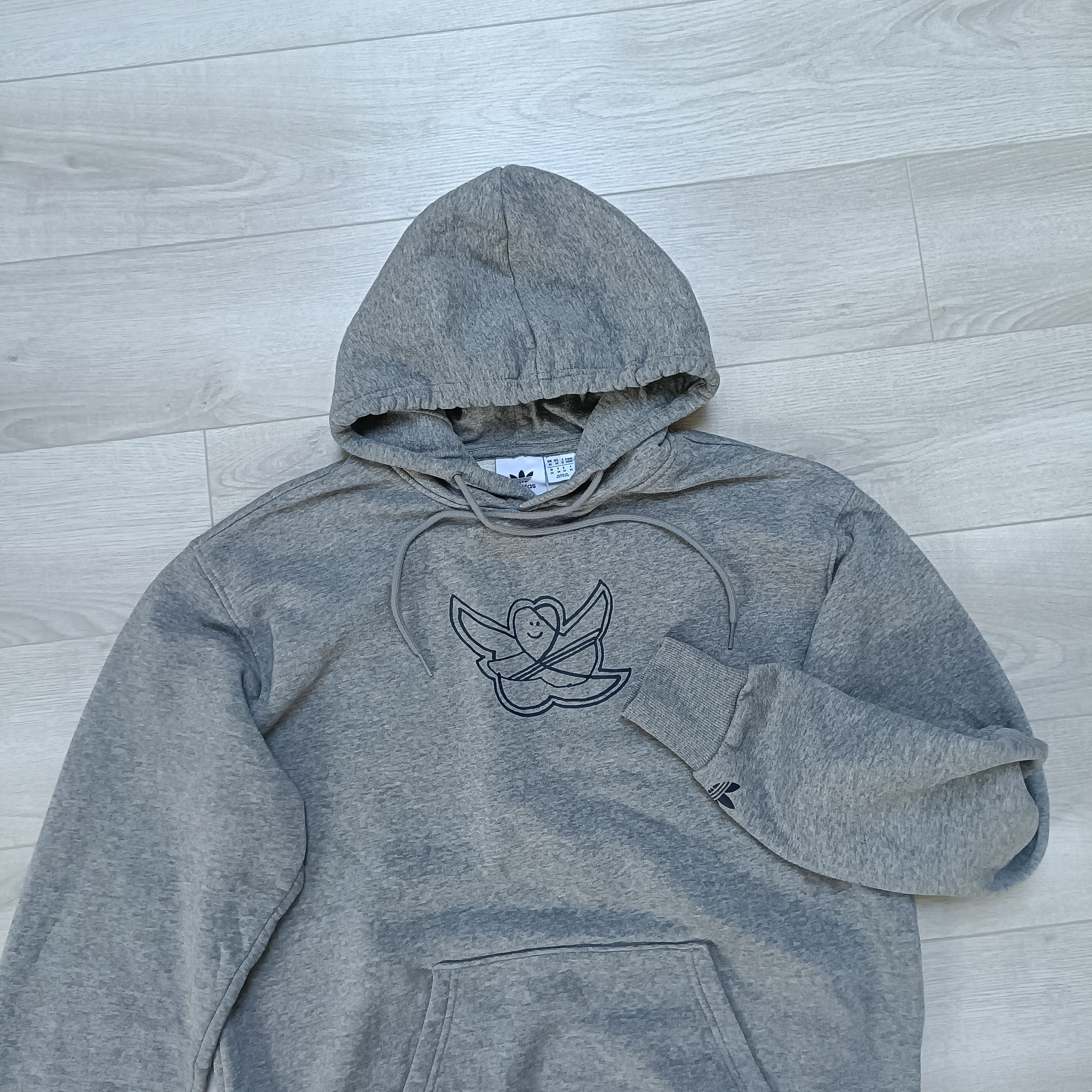 Adidas Shmoo Men's Gray Cotton Hoodie ! Size US M / EU 48-50 / 2 - 3 Thumbnail