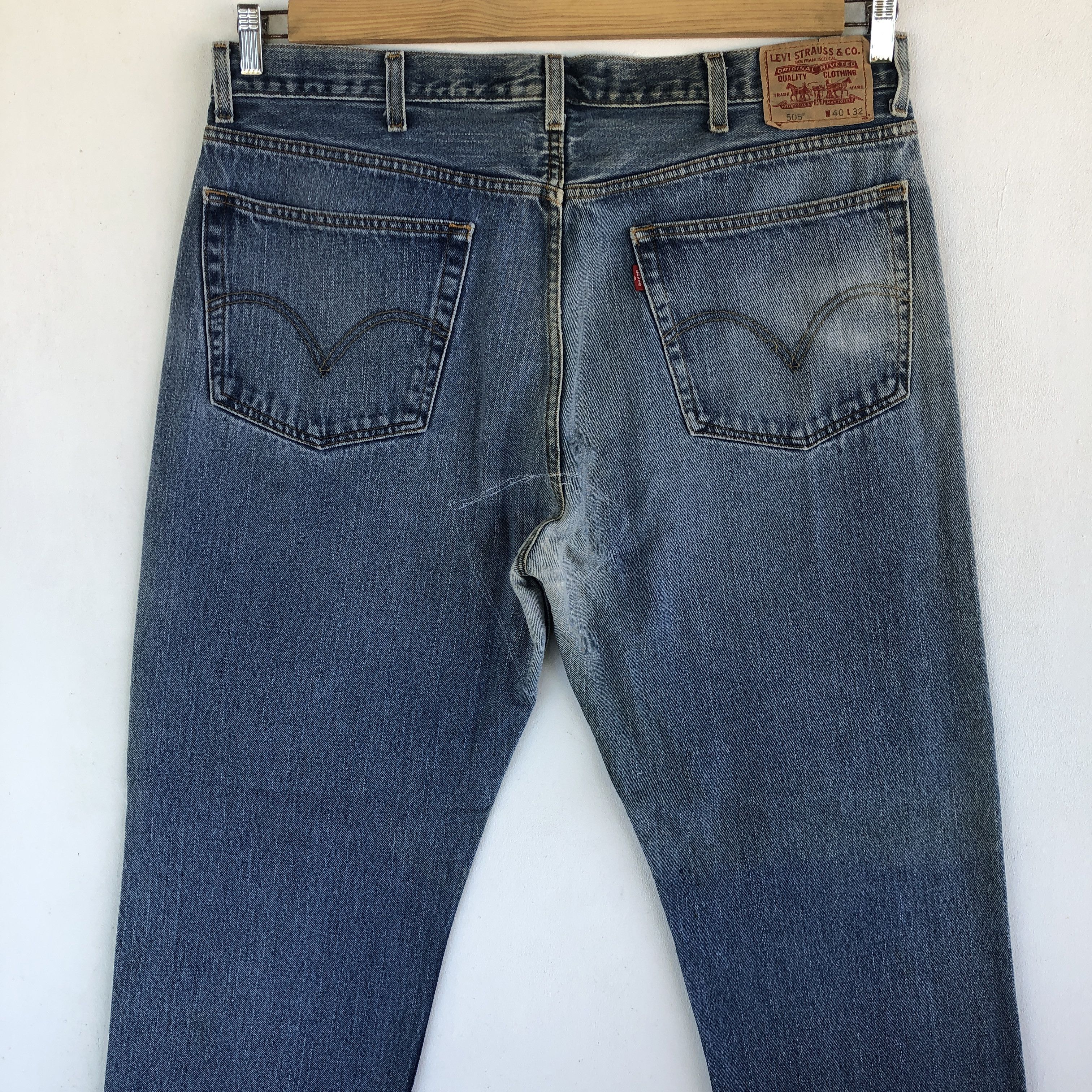 Vintage Levis 505 Light Wash Jeans Levi's Stonewash Denim