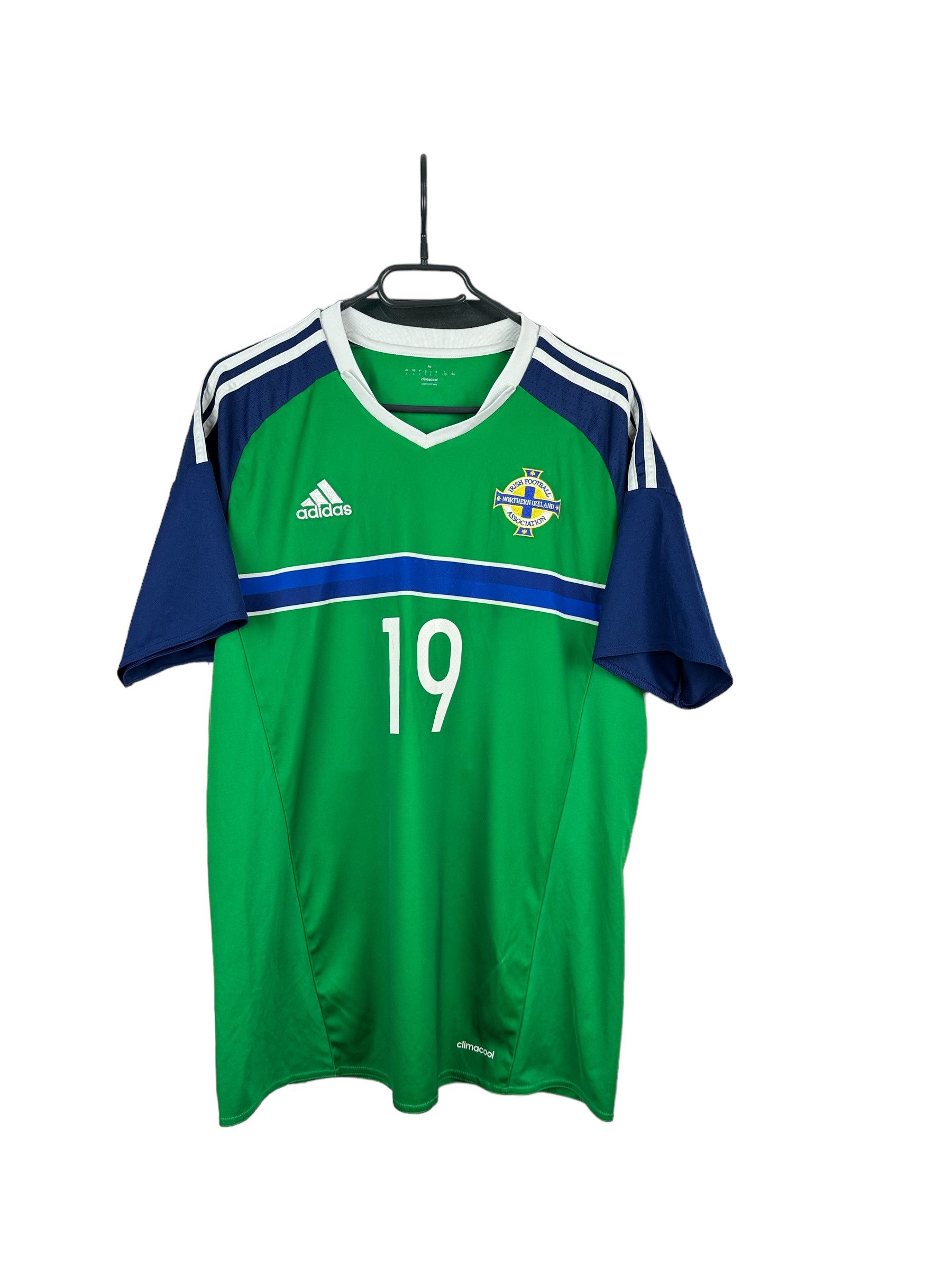 Adidas Northern Ireland football shirt 2015 #19 Allan Adidas Jersey Size US L / EU 52-54 / 3 - 3 Thumbnail