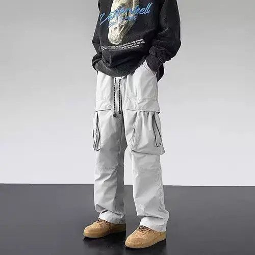 Japanese Brand Kubota x Kita Gray High Street Loose Fit Vintage Work Pants Size US 33 - 7 Thumbnail