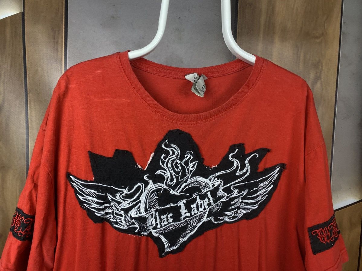 Vintage 🫀Vintage T-Shirt Blac Label Patchwork Rock Band Y2K VTG Tee🫀 Size US XXL / EU 58 / 5 - 7 Thumbnail