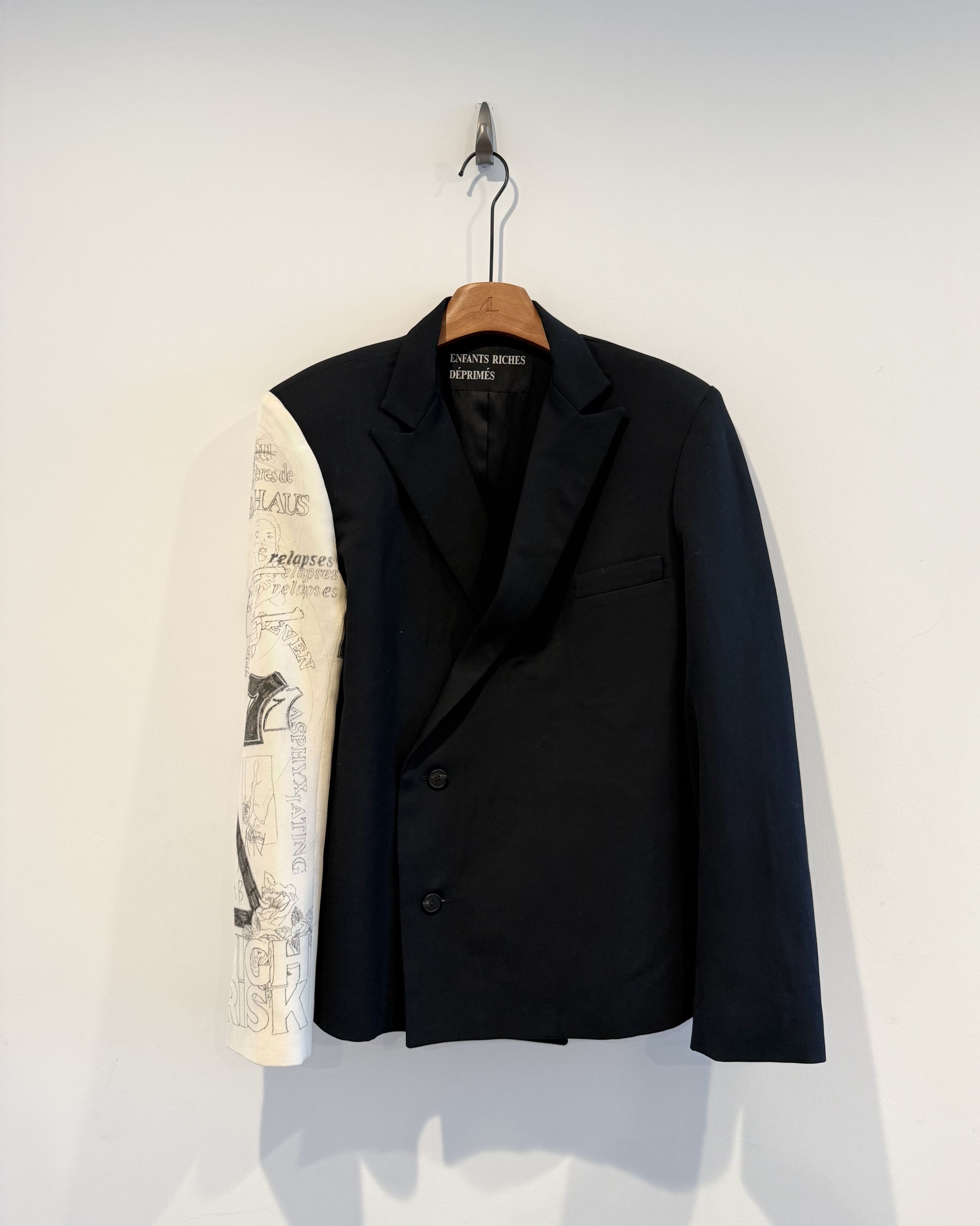 Enfants Riches Deprimes Enfants Riches Deprimes Hand Printed High Risk Blazer Jacket Size 48L - 1 Thumbnail