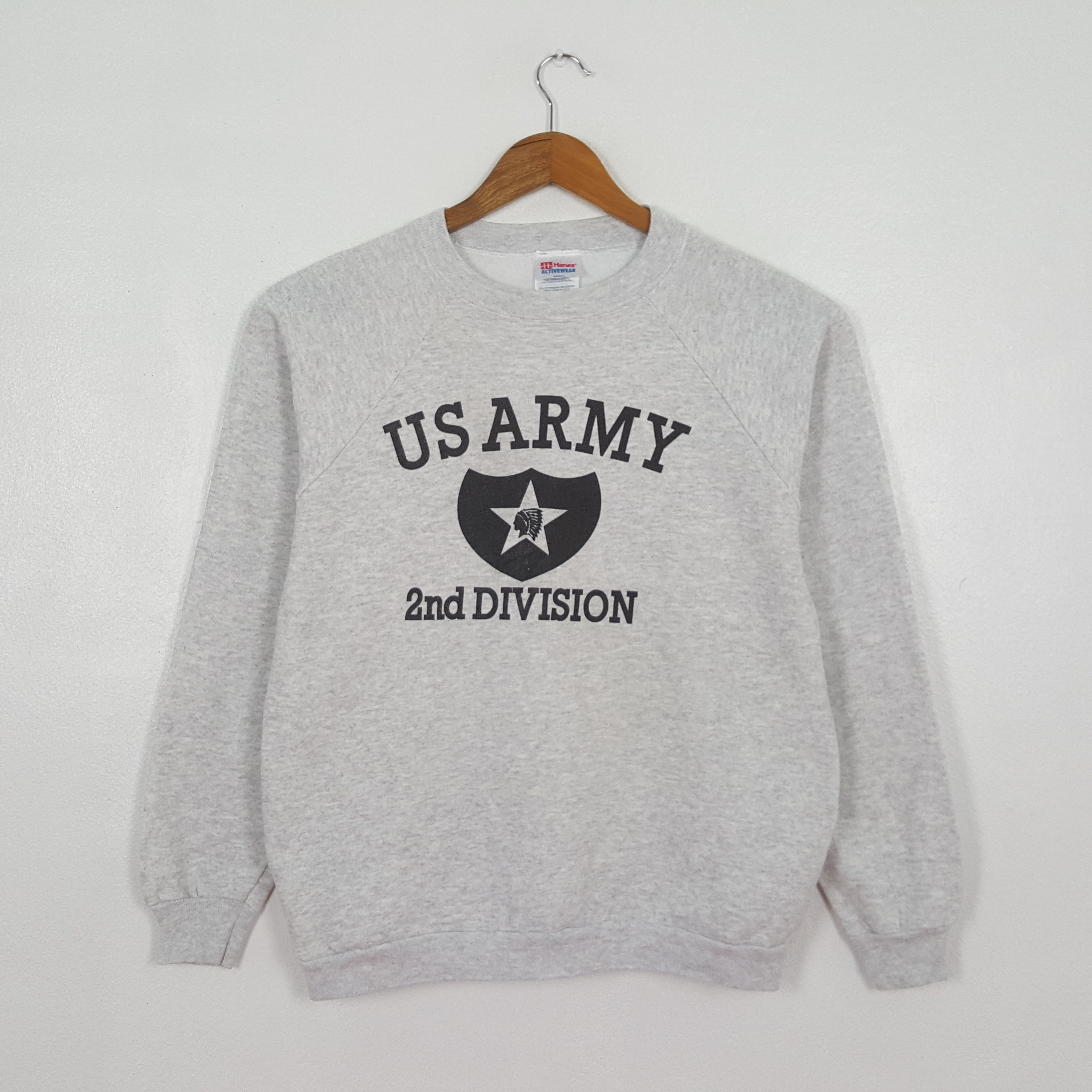 Hanes Vintage US Army 2nd Division Sweatshirt C326N12 Size US M / EU 48-50 / 2 - 1 Thumbnail