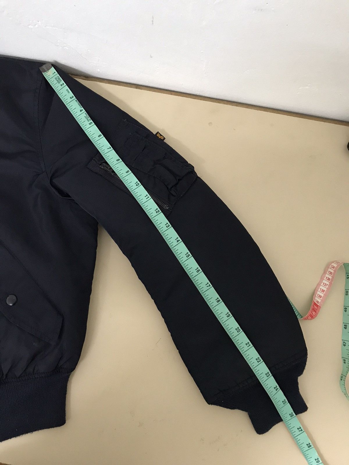 Alpha Industries Vintage Alpha Industries Leather Bomber MA-1 Jacket Size US M / EU 48-50 / 2 - 15 Thumbnail