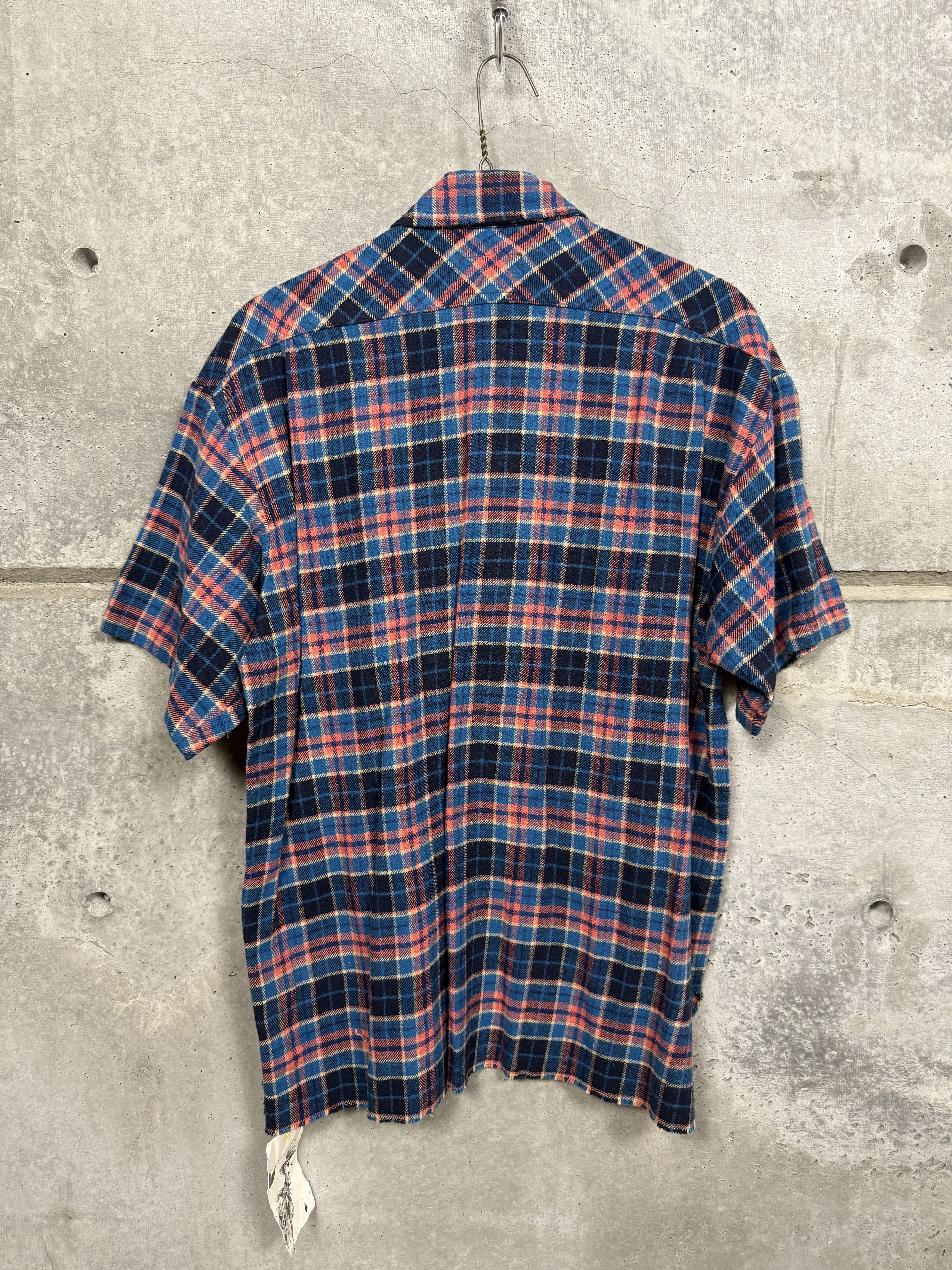 Greg Lauren $795 Greg Lauren Plaid Short Sleeve Shirt Size US L / EU 52-54 / 3 - 5 Thumbnail