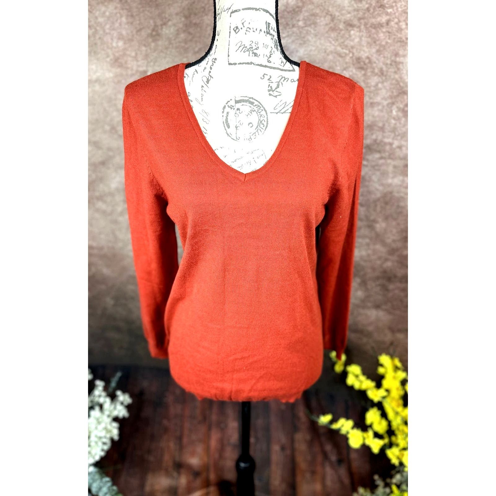 Other Love Ellie Mia Back Detail Sweater - Burnt Orange - size L Size L / US 10 / IT 46 - 7 Thumbnail