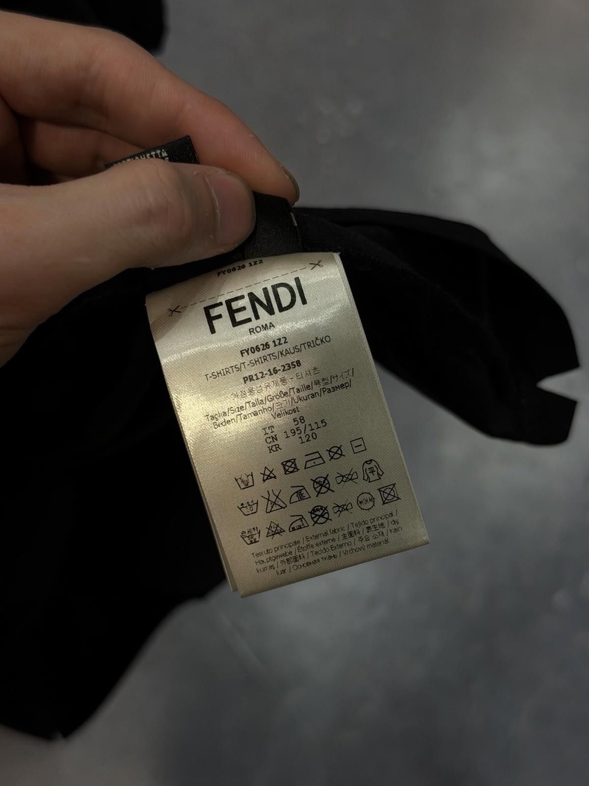 Fendi FENDI Men's Size- (58) Cotton Black Yellow Eyes T-Shirt $700 Size US XL / EU 56 / 4 - 11 Thumbnail