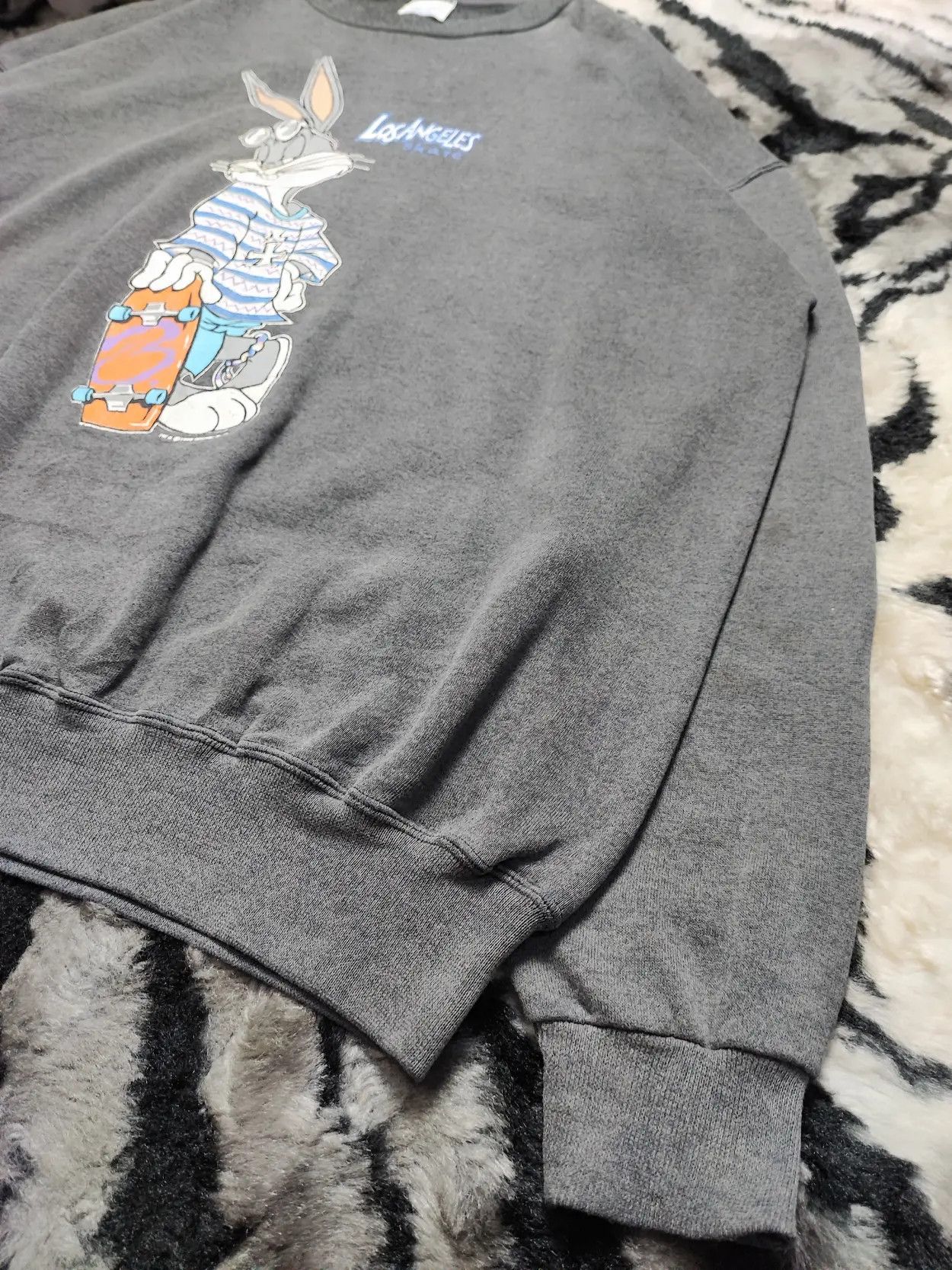 Vintage 90s Bugs Bunny Georgetown Looney Tunes Puff Print Size US L / EU 52-54 / 3 - 4 Thumbnail